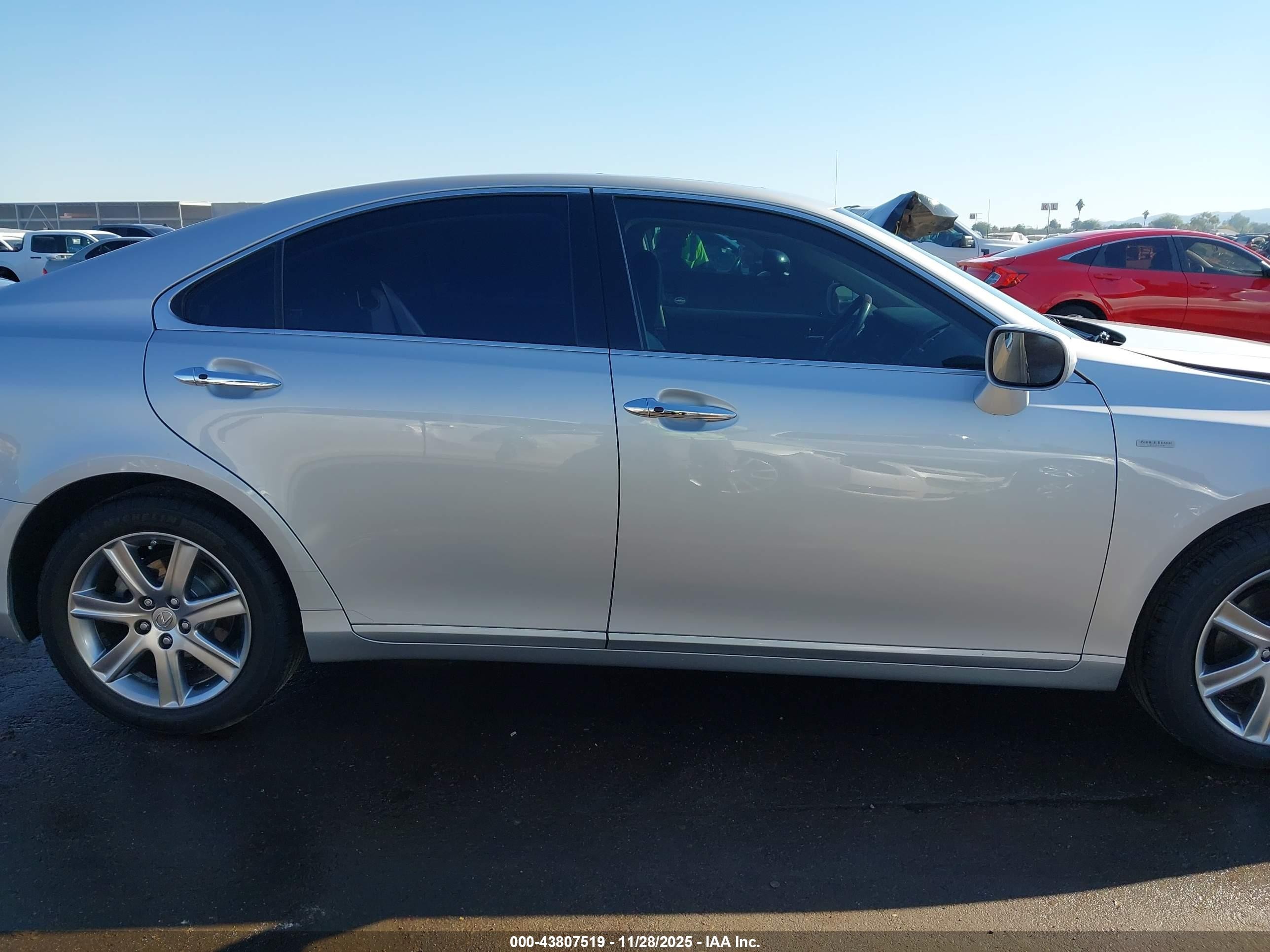 2008 Lexus Es 350 Silver vin: JTHBJ46G582231623