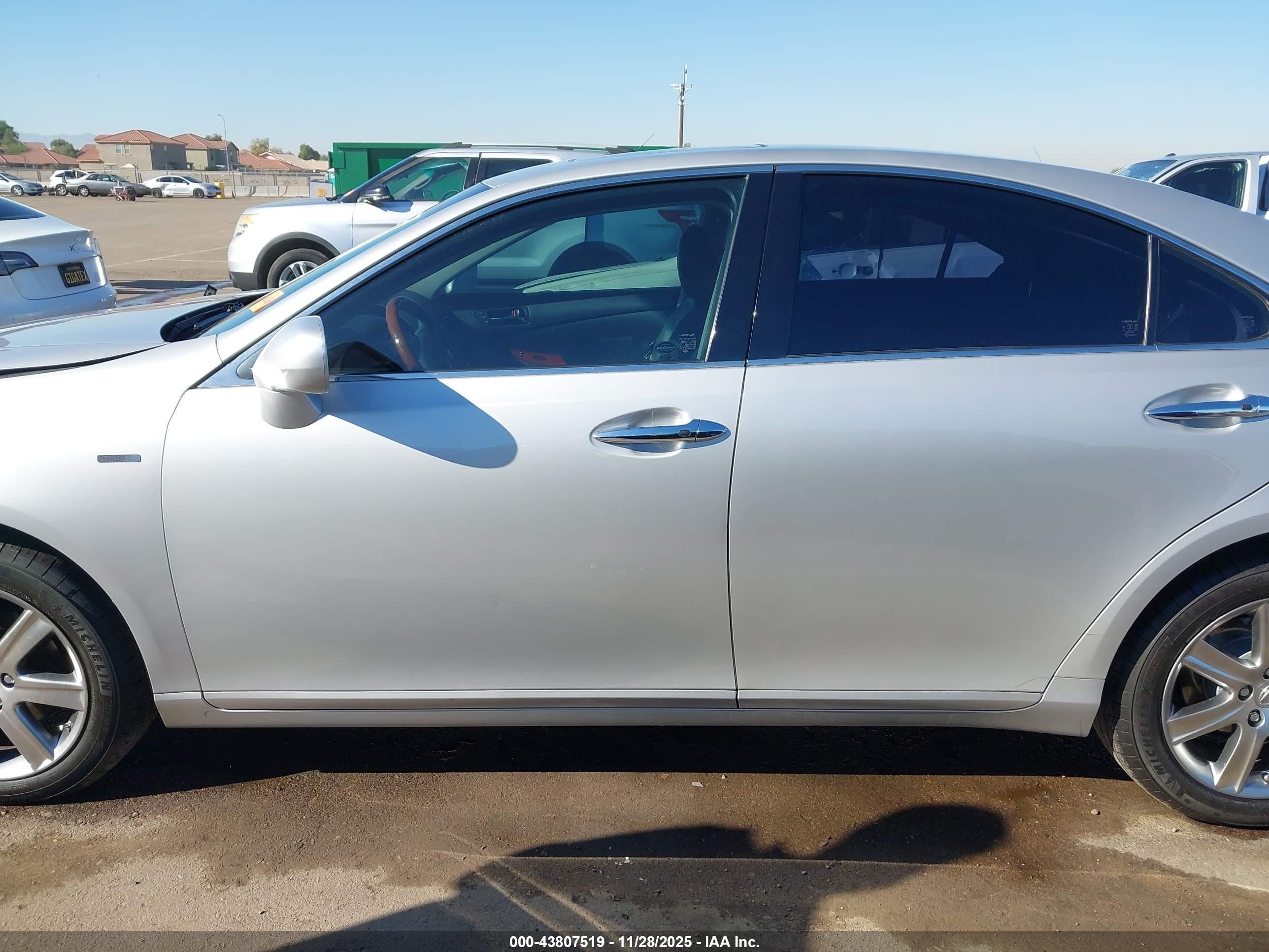 2008 Lexus Es 350 Silver vin: JTHBJ46G582231623