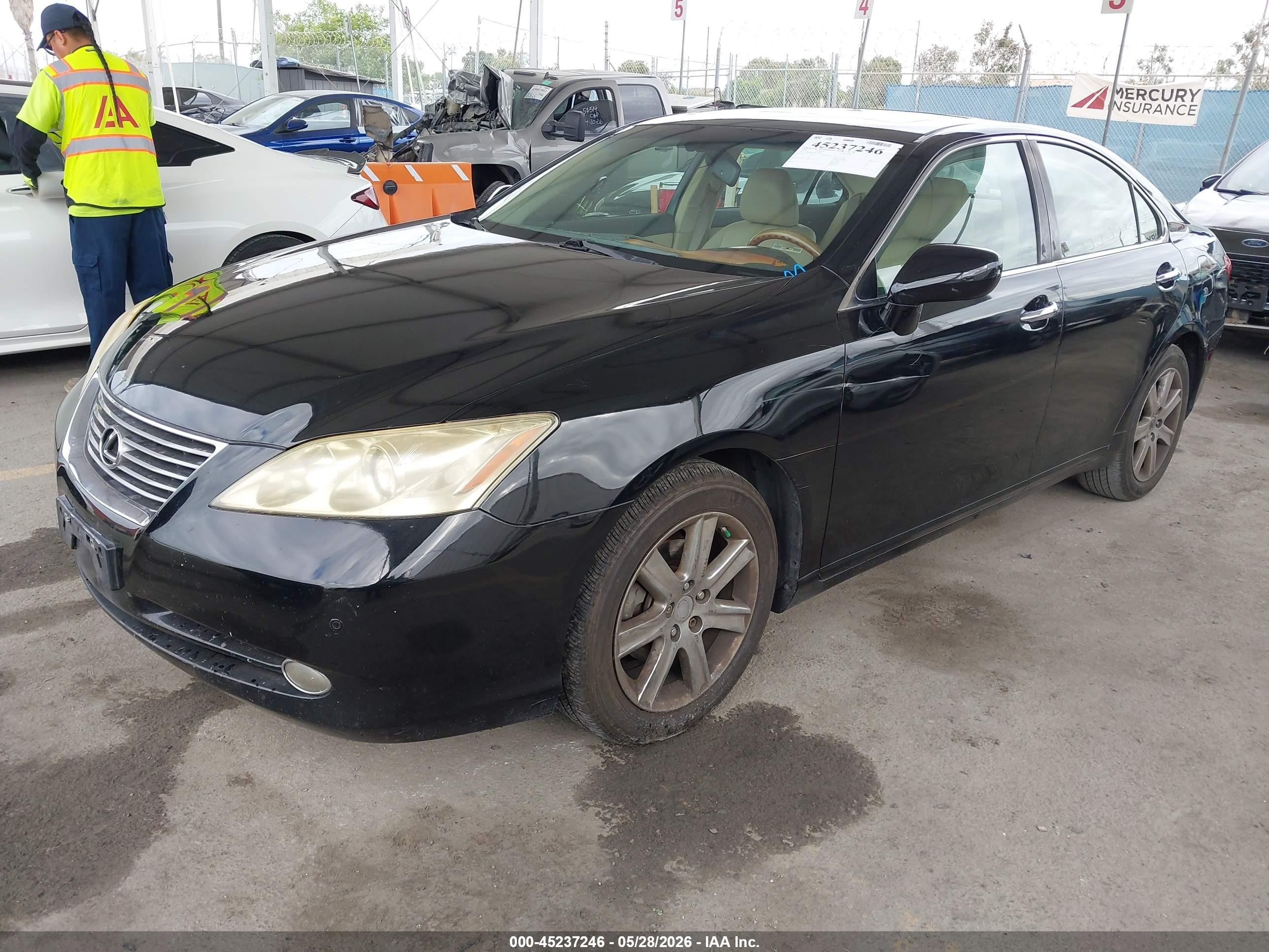 2008 Lexus Es 350   Black vin: JTHBJ46G582235381