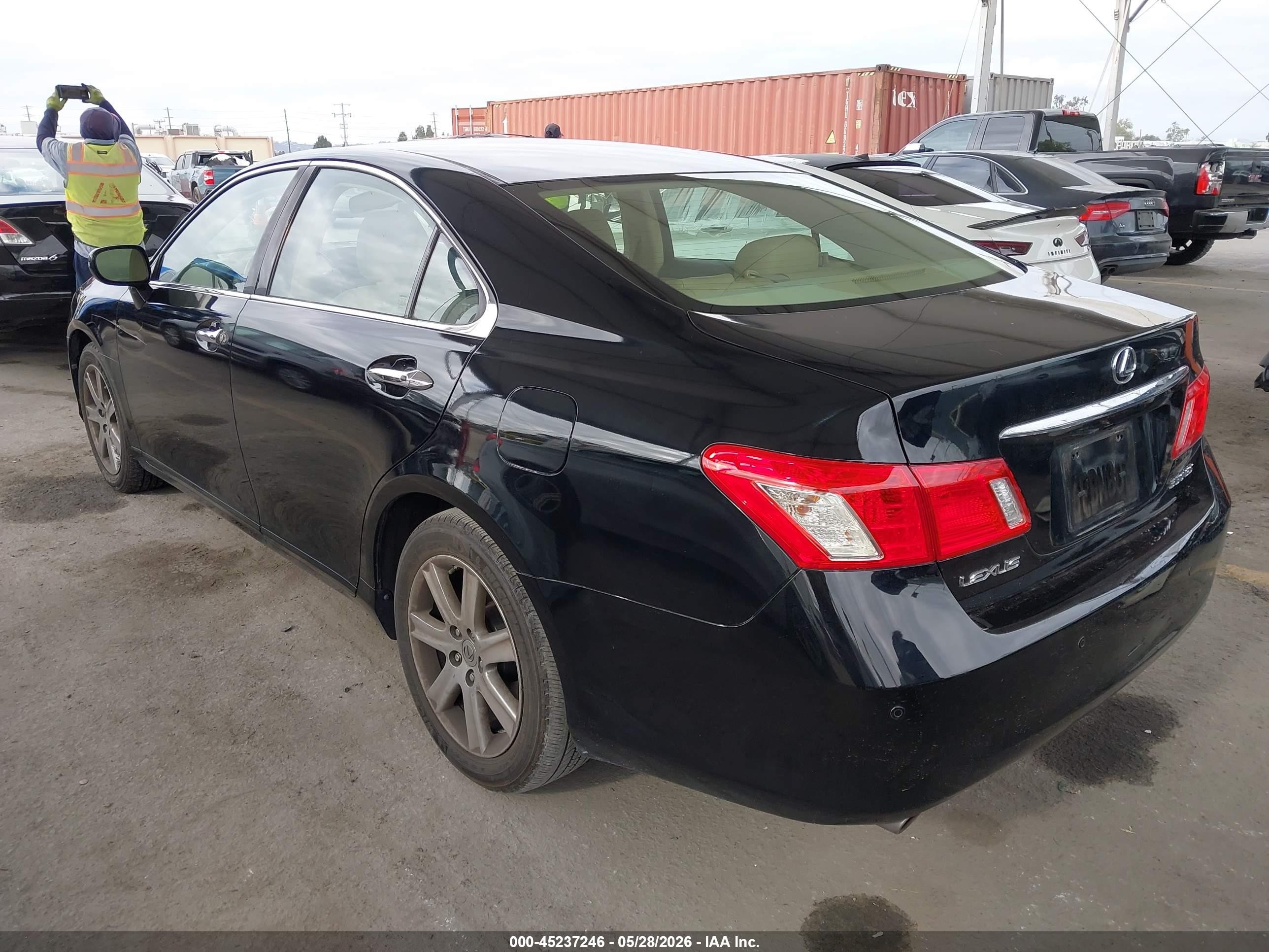 2008 Lexus Es 350   Black vin: JTHBJ46G582235381
