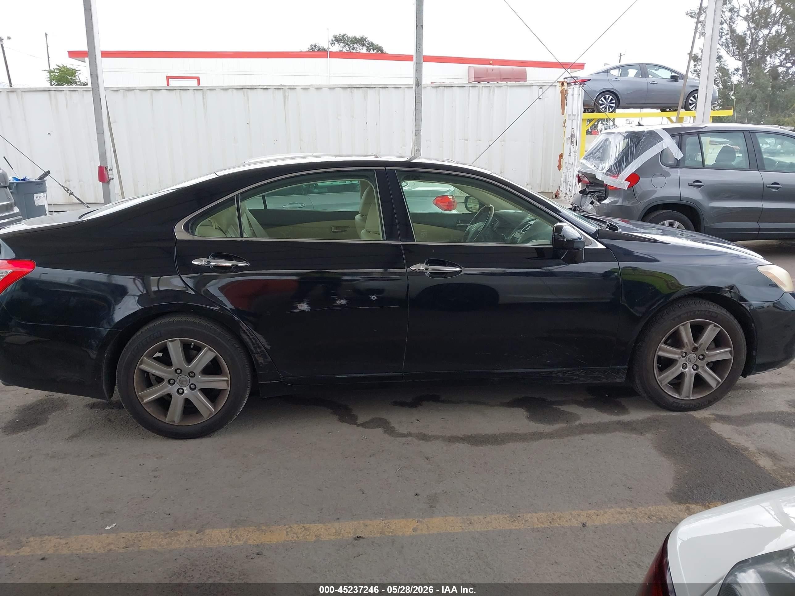 2008 Lexus Es 350   Black vin: JTHBJ46G582235381