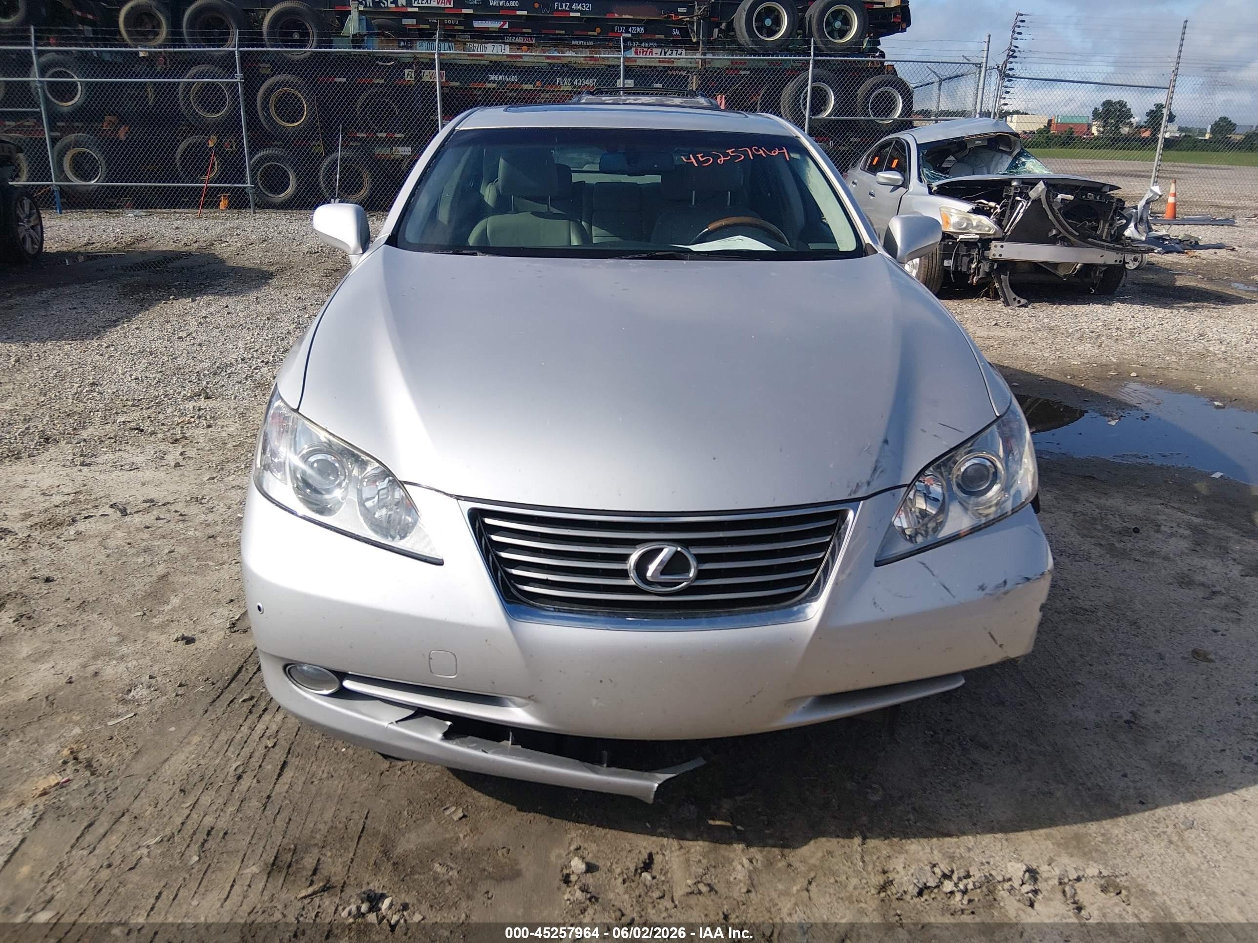 2008 Lexus Es 350   Silver vin: JTHBJ46G582244825