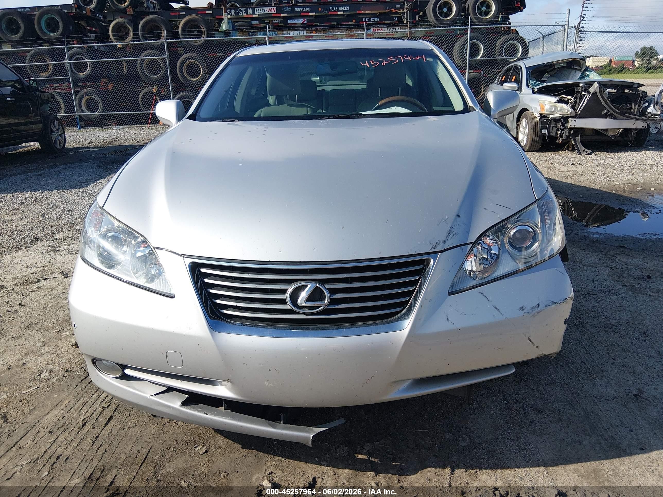 2008 Lexus Es 350   Silver vin: JTHBJ46G582244825