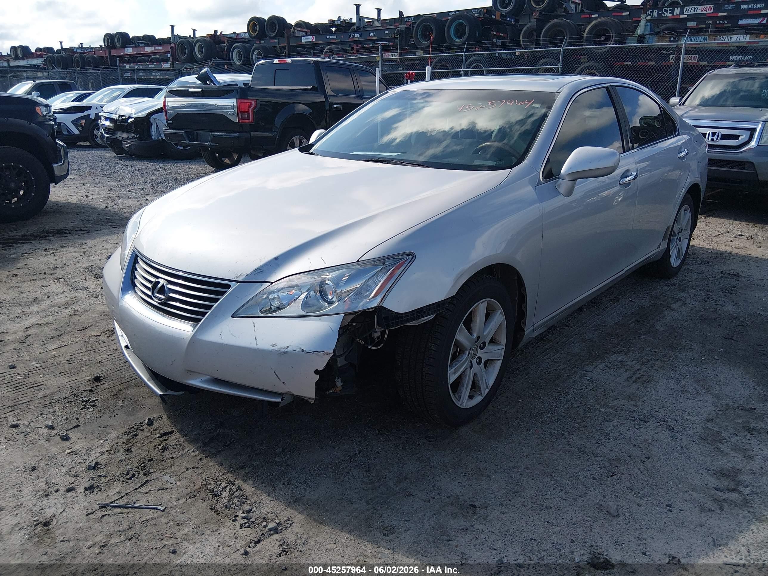 2008 Lexus Es 350   Silver vin: JTHBJ46G582244825