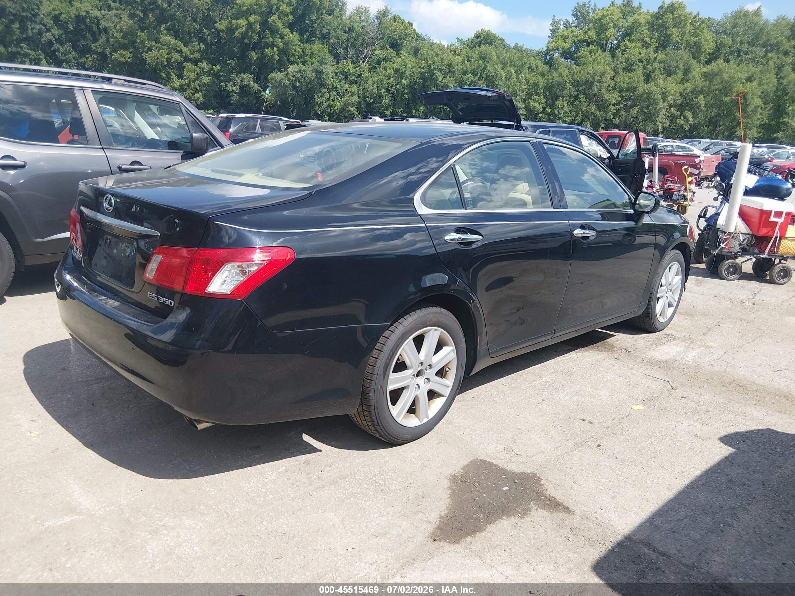 2008 Lexus Es 350   Черный vin: JTHBJ46G582262645