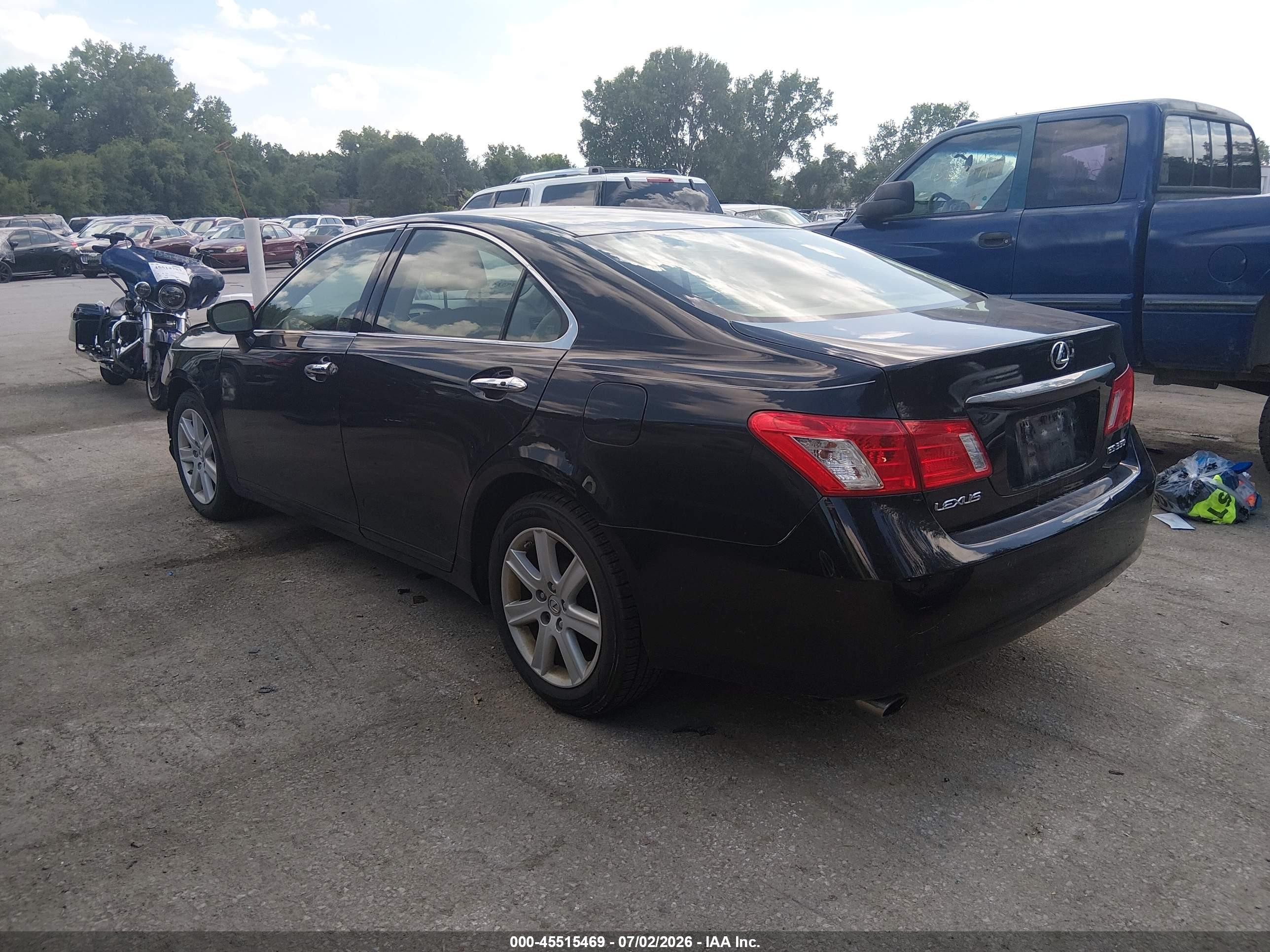 2008 Lexus Es 350   Черный vin: JTHBJ46G582262645