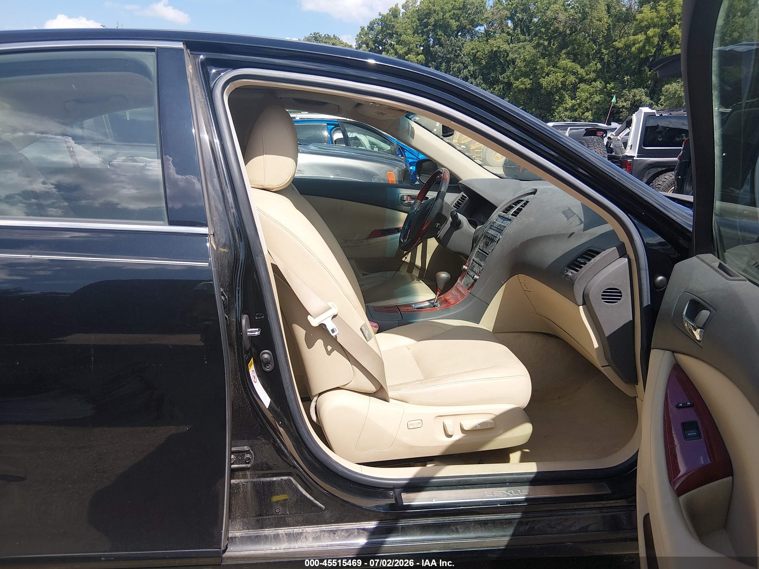 2008 Lexus Es 350   Черный vin: JTHBJ46G582262645