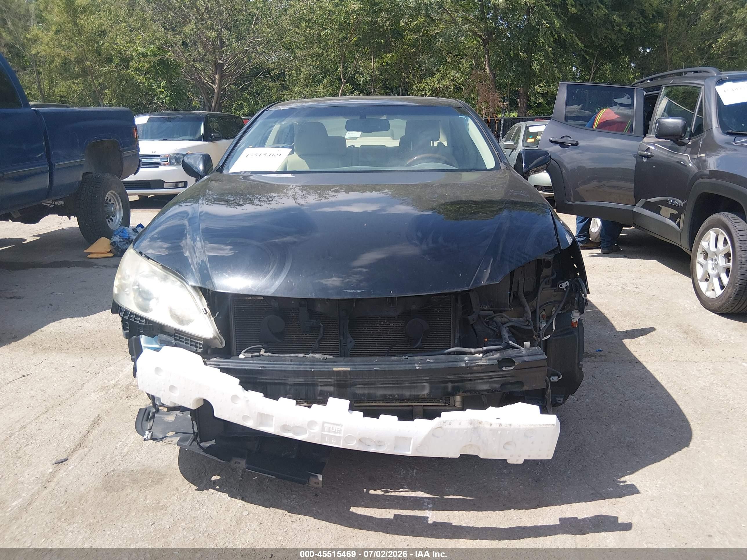 2008 Lexus Es 350   Черный vin: JTHBJ46G582262645