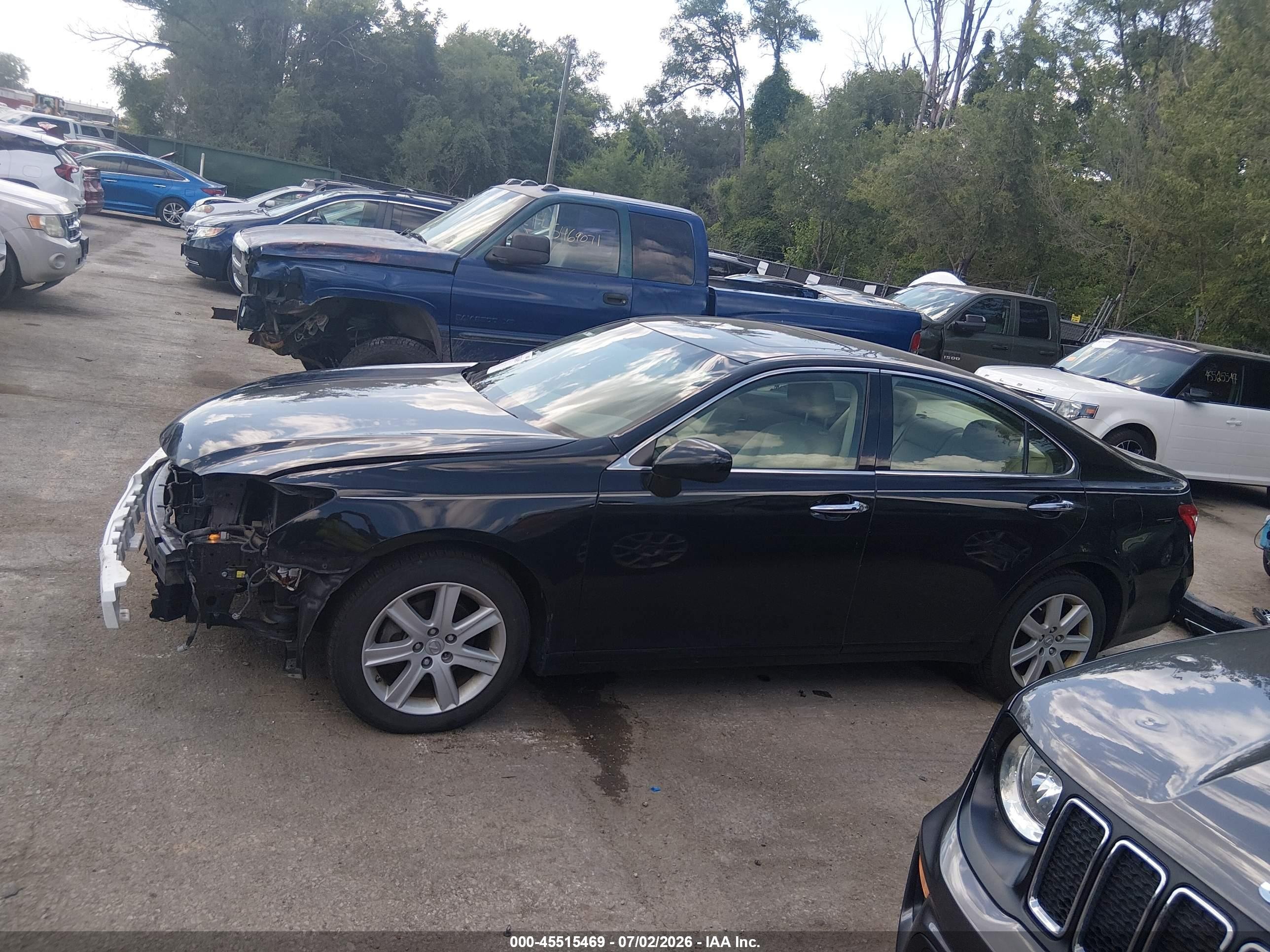 2008 Lexus Es 350   Черный vin: JTHBJ46G582262645