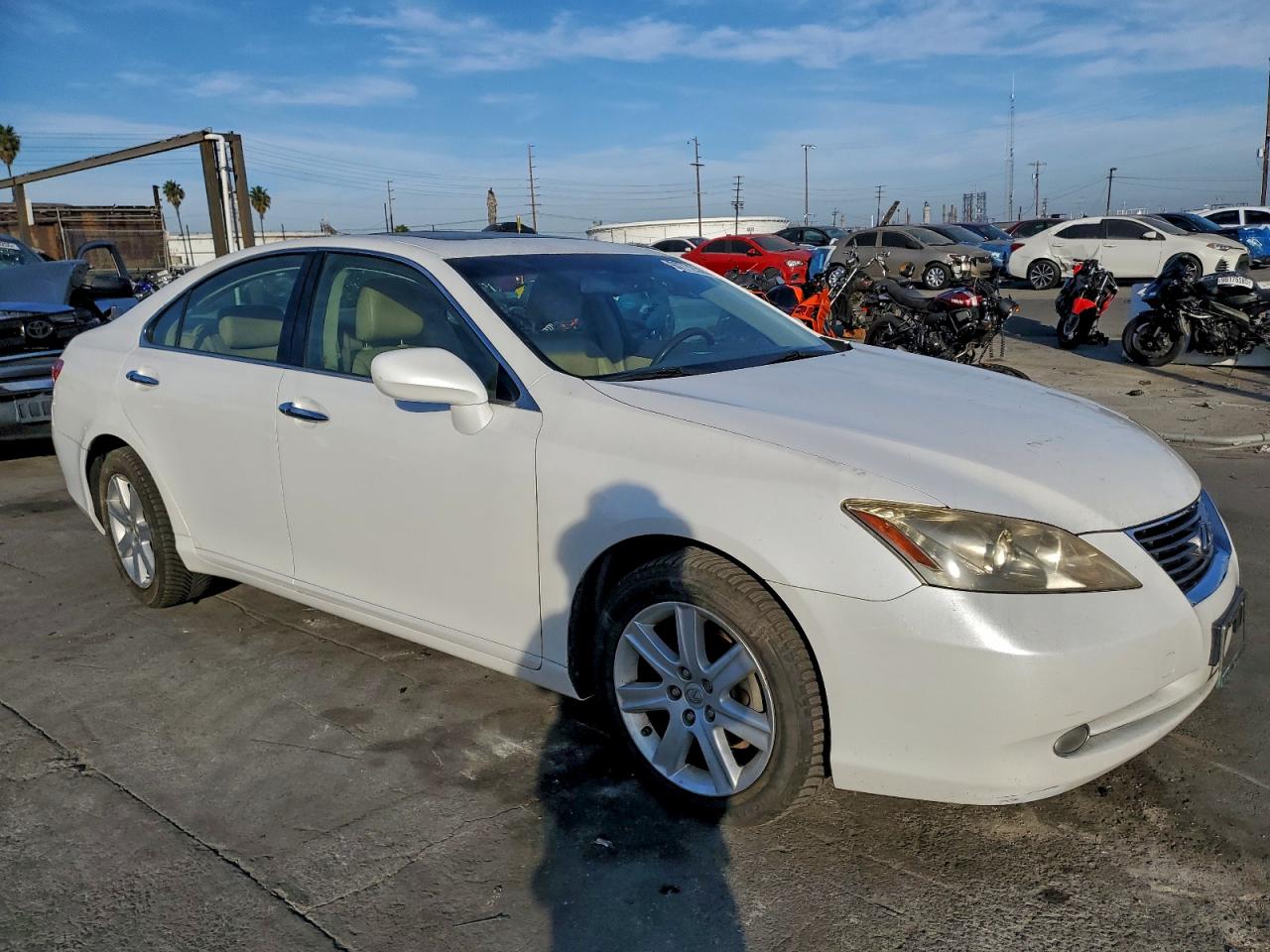 2009 Lexus Es 350 White vin: JTHBJ46G592288146