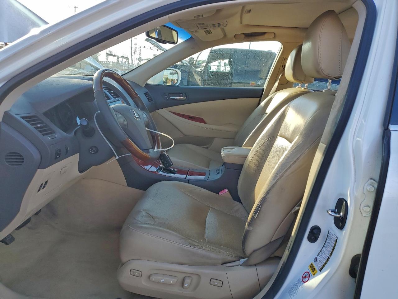 2009 Lexus Es 350 White vin: JTHBJ46G592288146