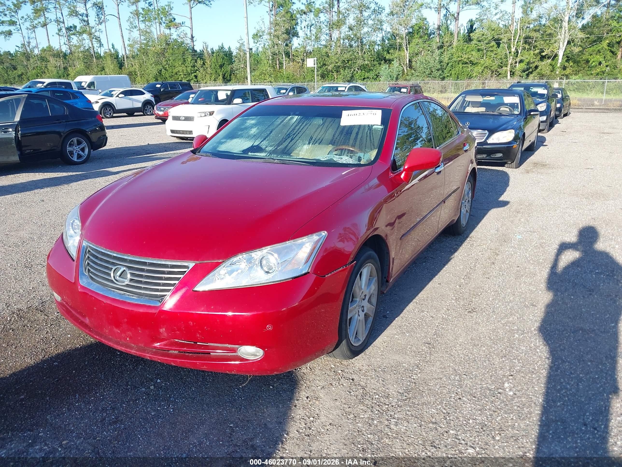 2009 Lexus Es 350   Burgundy vin: JTHBJ46G592288616