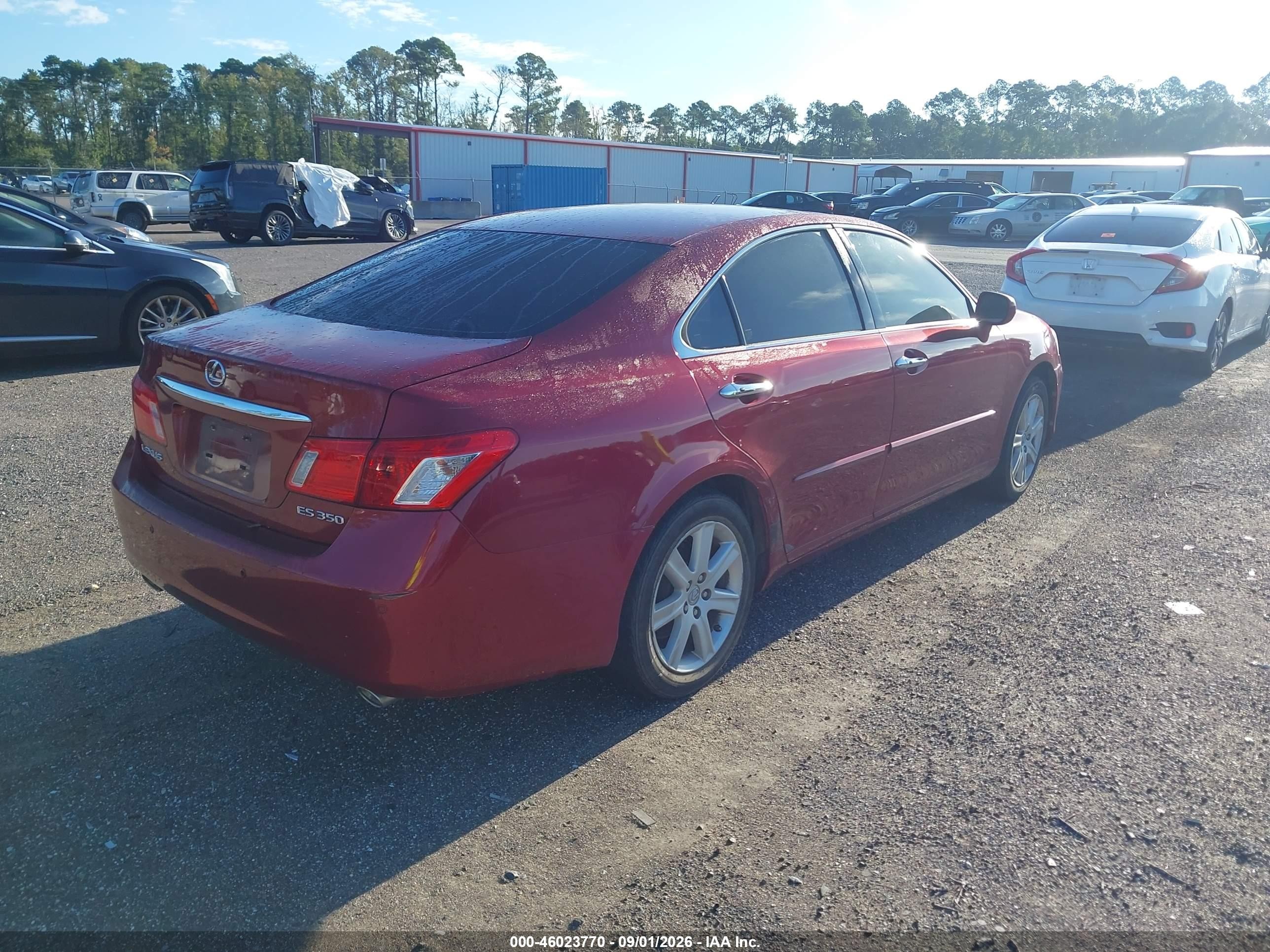 2009 Lexus Es 350   Burgundy vin: JTHBJ46G592288616