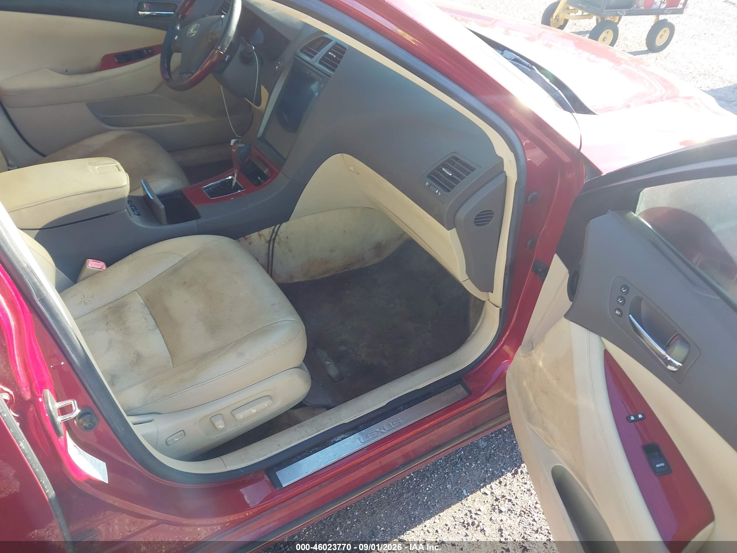 2009 Lexus Es 350   Burgundy vin: JTHBJ46G592288616