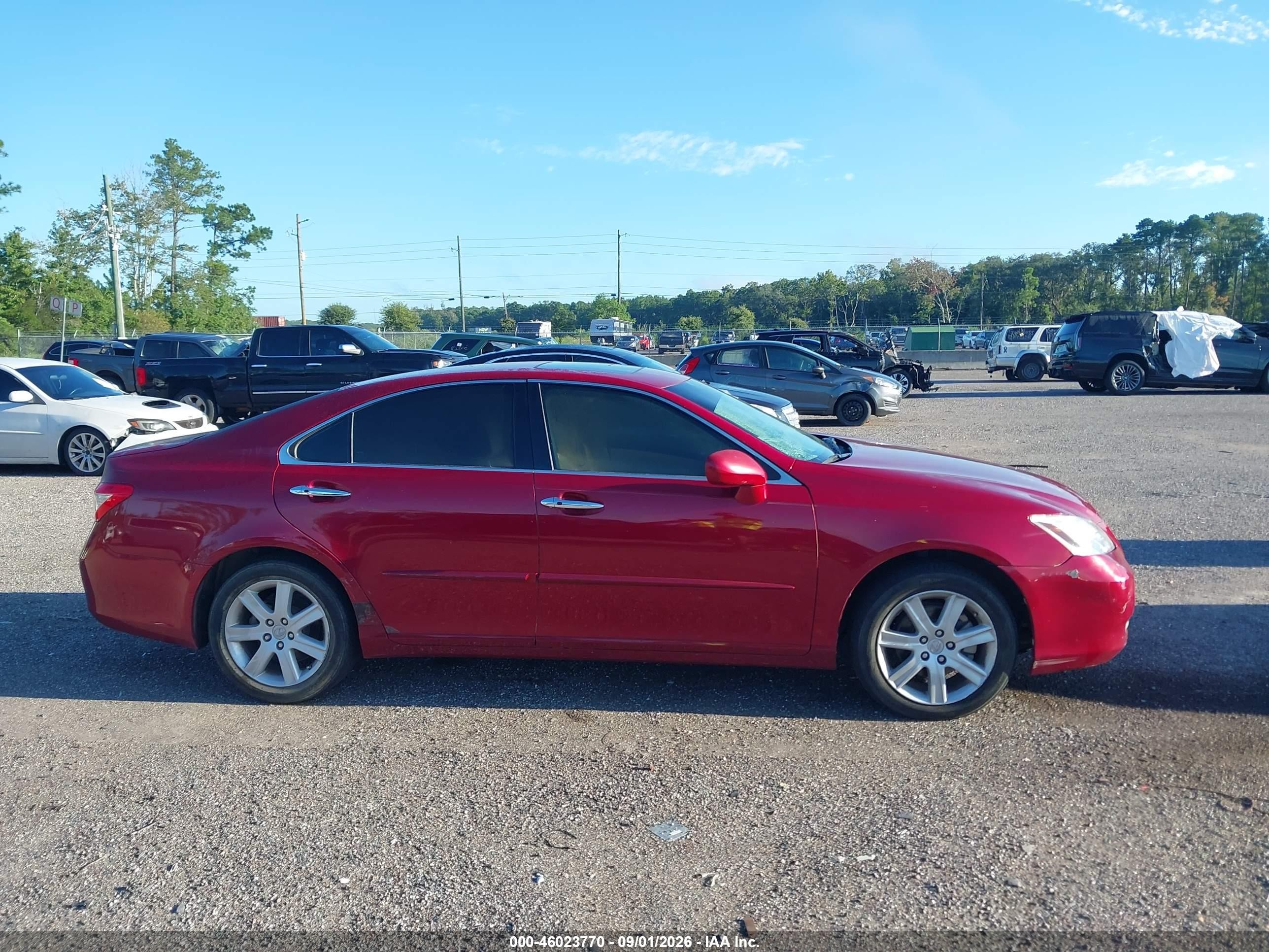 2009 Lexus Es 350   Burgundy vin: JTHBJ46G592288616