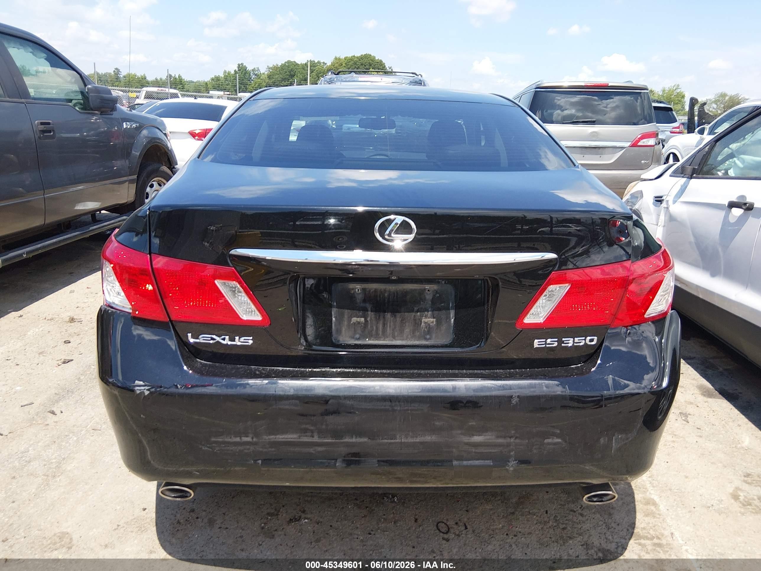 2009 Lexus Es 350   Черный vin: JTHBJ46G592302675