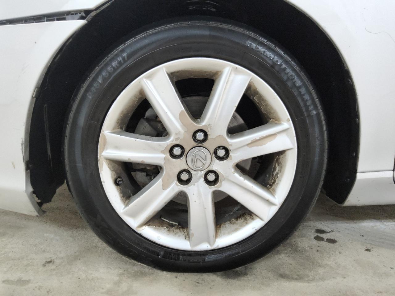 2009 Lexus Es 350 Silver vin: JTHBJ46G592310582 Damage: Left Front Wheel, Peeling, > 12 Inches