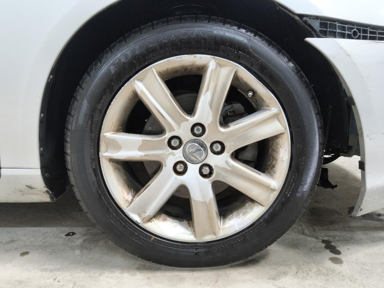 2009 Lexus Es 350 Silver vin: JTHBJ46G592310582 Damage: Right Front Wheel, Peeling, > 12 Inches