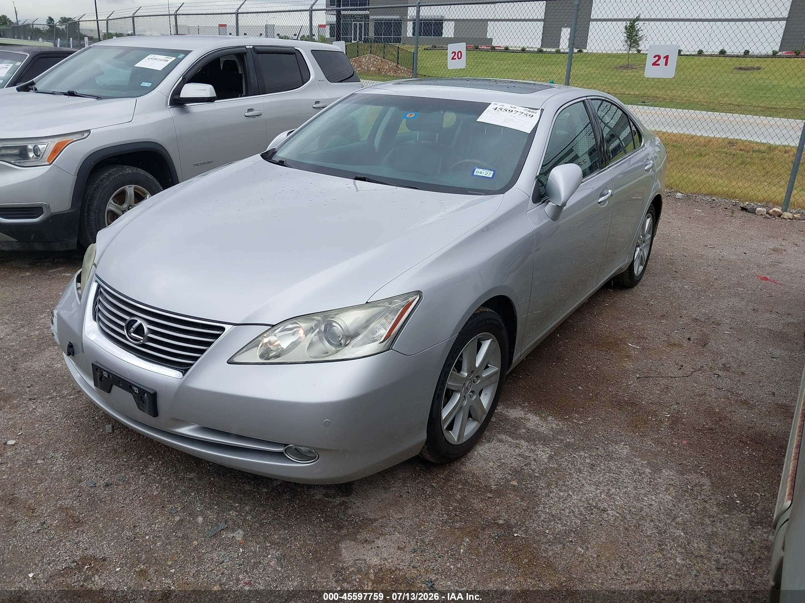 2009 Lexus Es 350   Silver vin: JTHBJ46G592319041