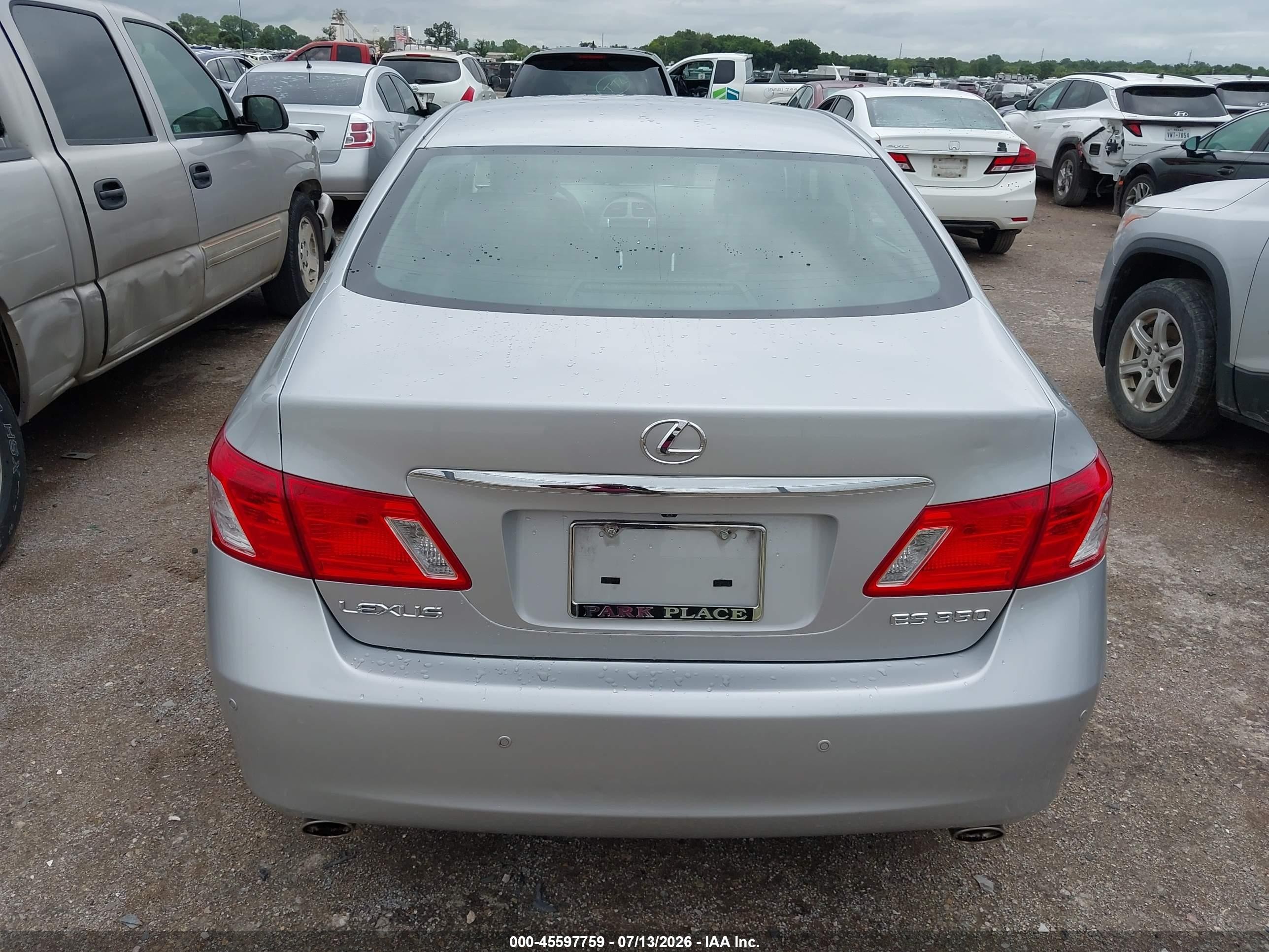 2009 Lexus Es 350   Silver vin: JTHBJ46G592319041