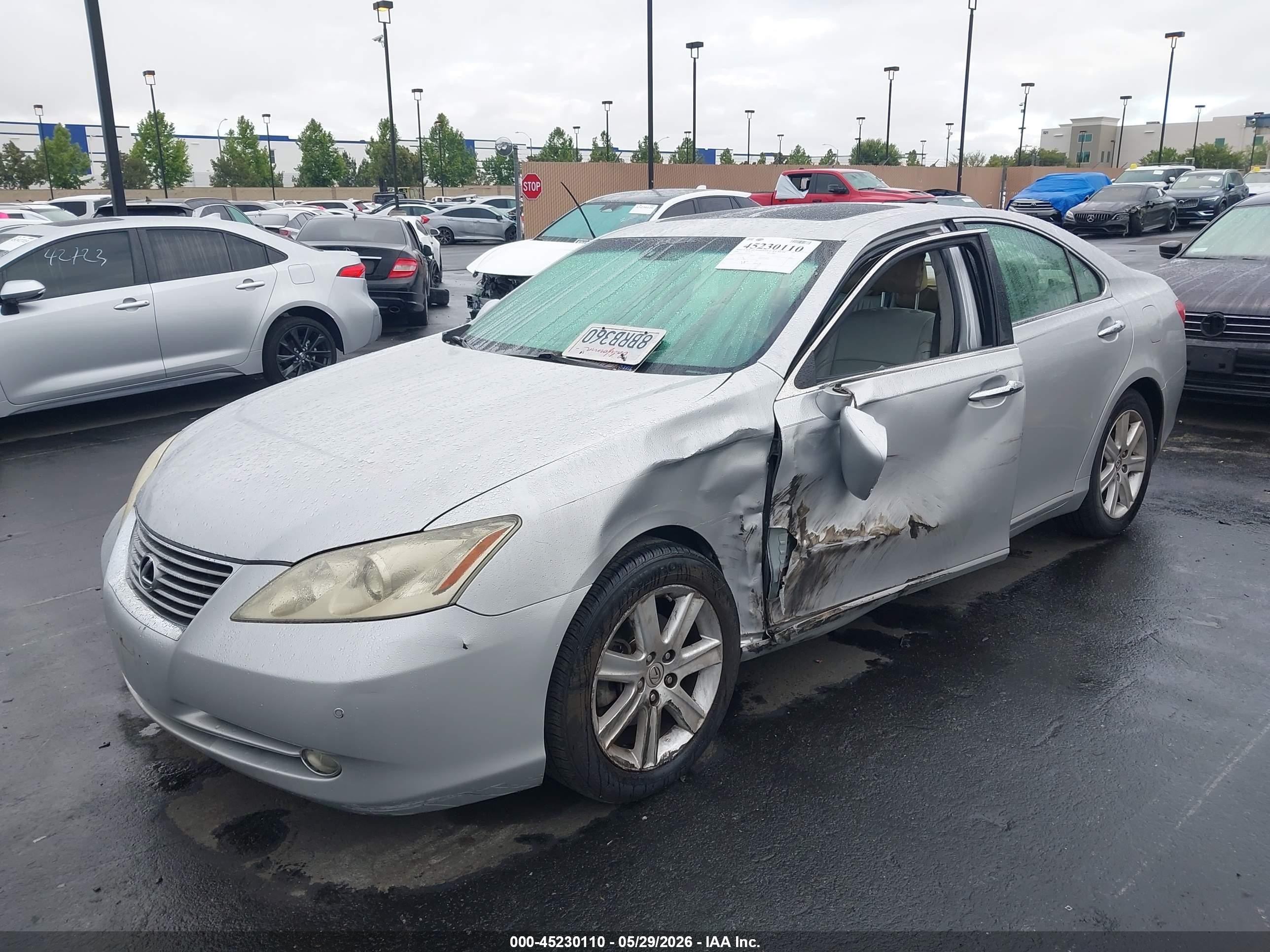 2009 Lexus Es 350 Серебряный vin: JTHBJ46G592331643