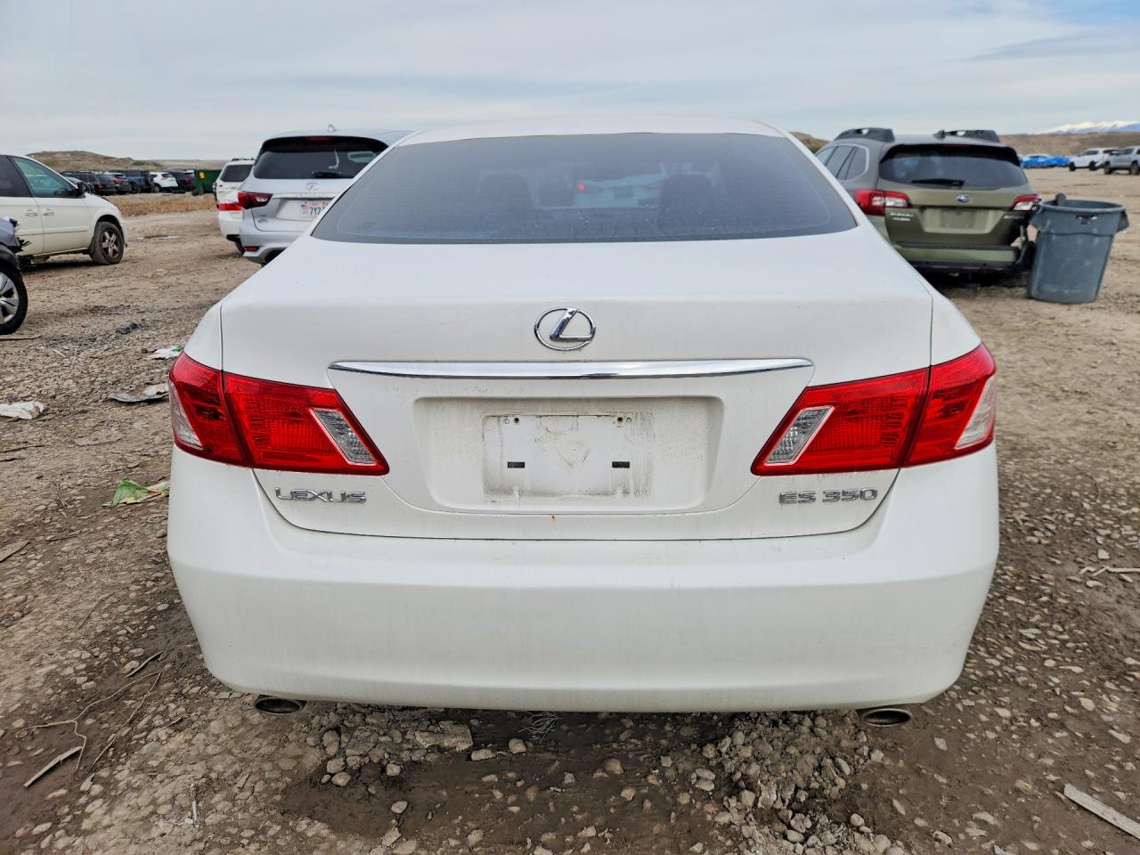 2009 Lexus Es 350 Base White vin: JTHBJ46G592335918