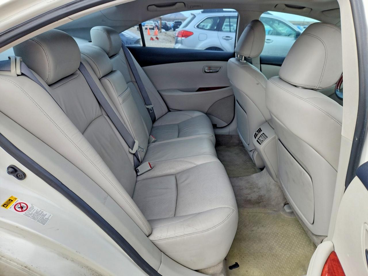 2009 Lexus Es 350 Base White vin: JTHBJ46G592335918