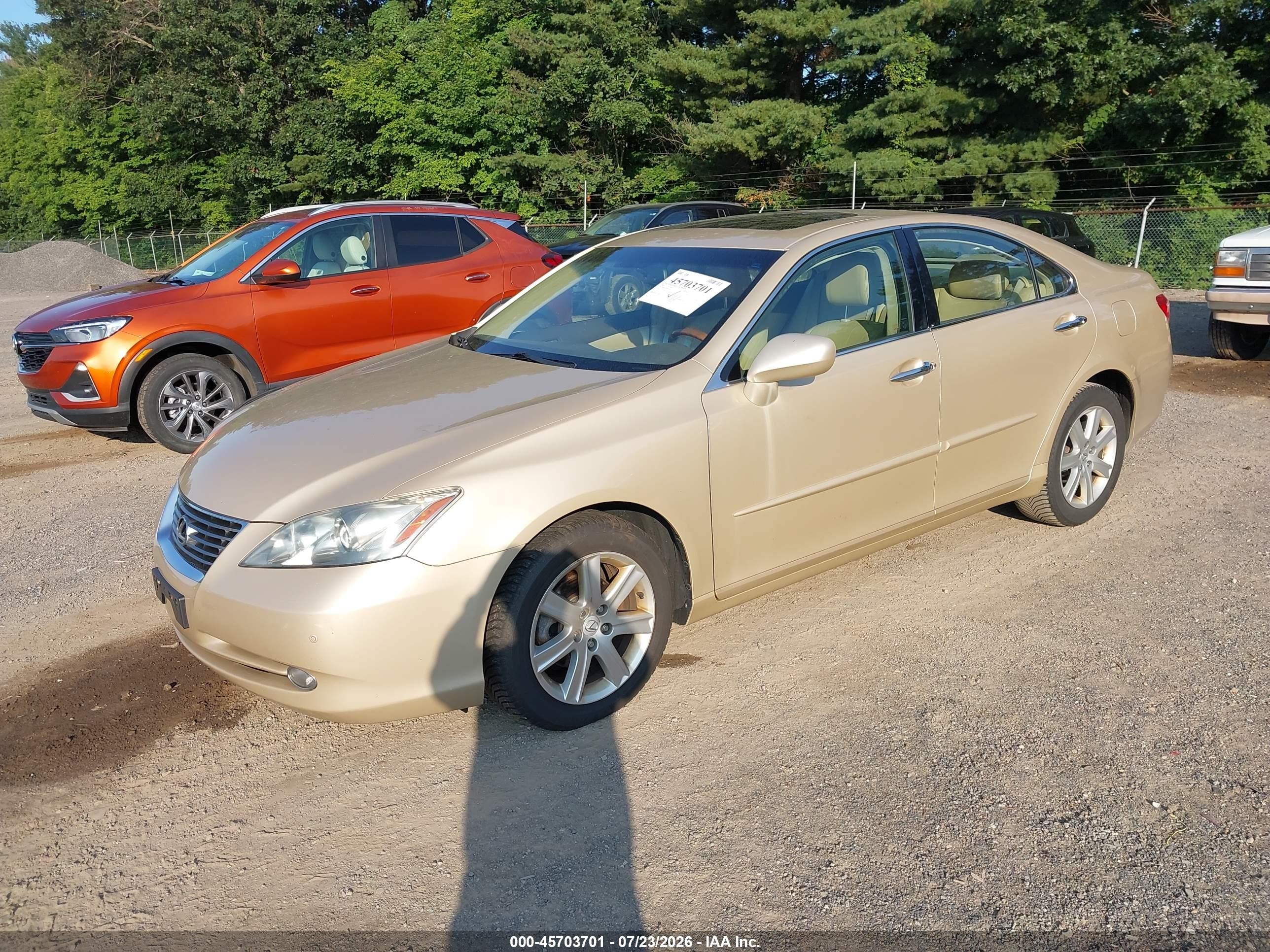 2009 Lexus Es 350   Бежевый vin: JTHBJ46G592341184