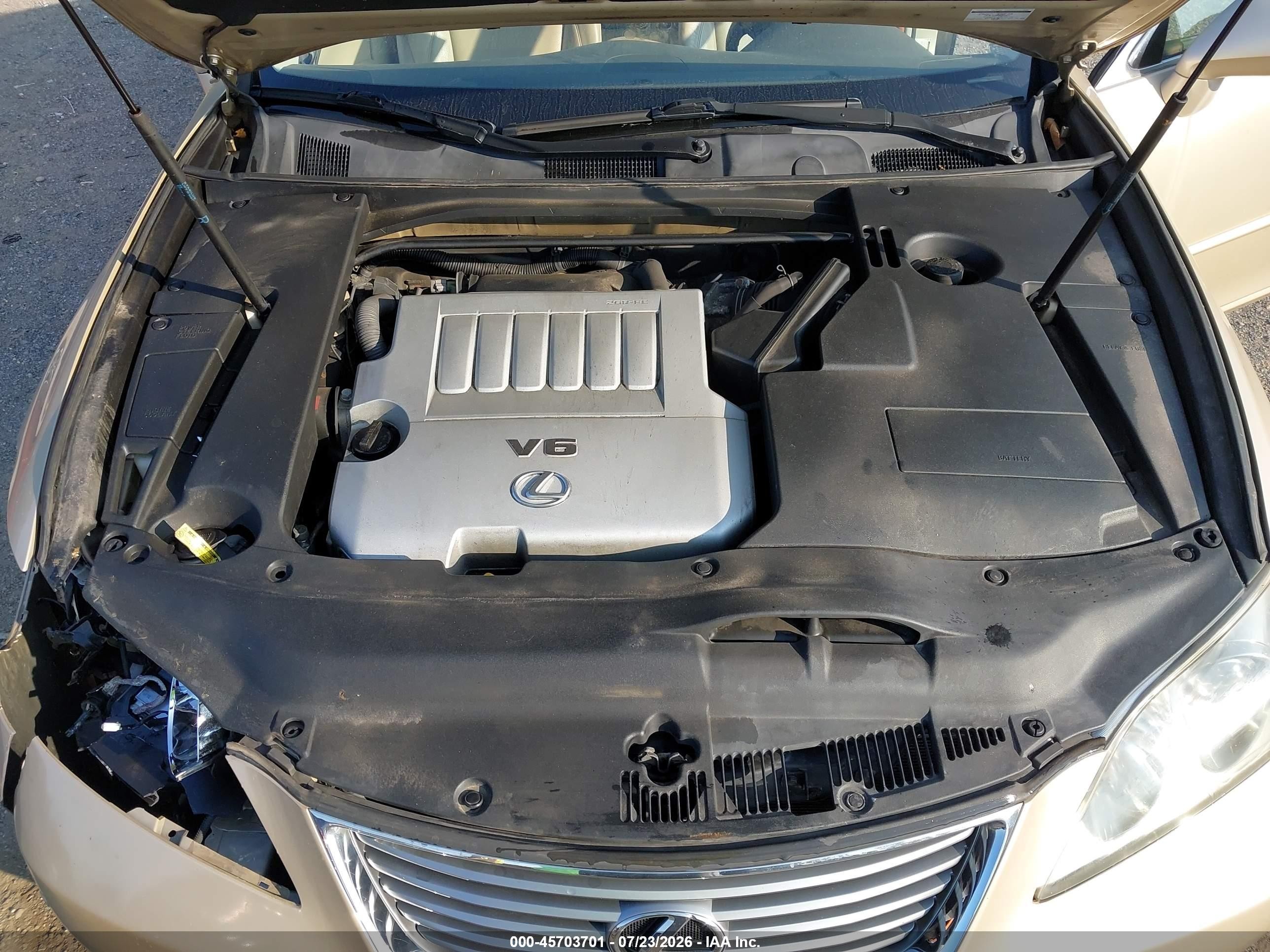 2009 Lexus Es 350   Бежевый vin: JTHBJ46G592341184
