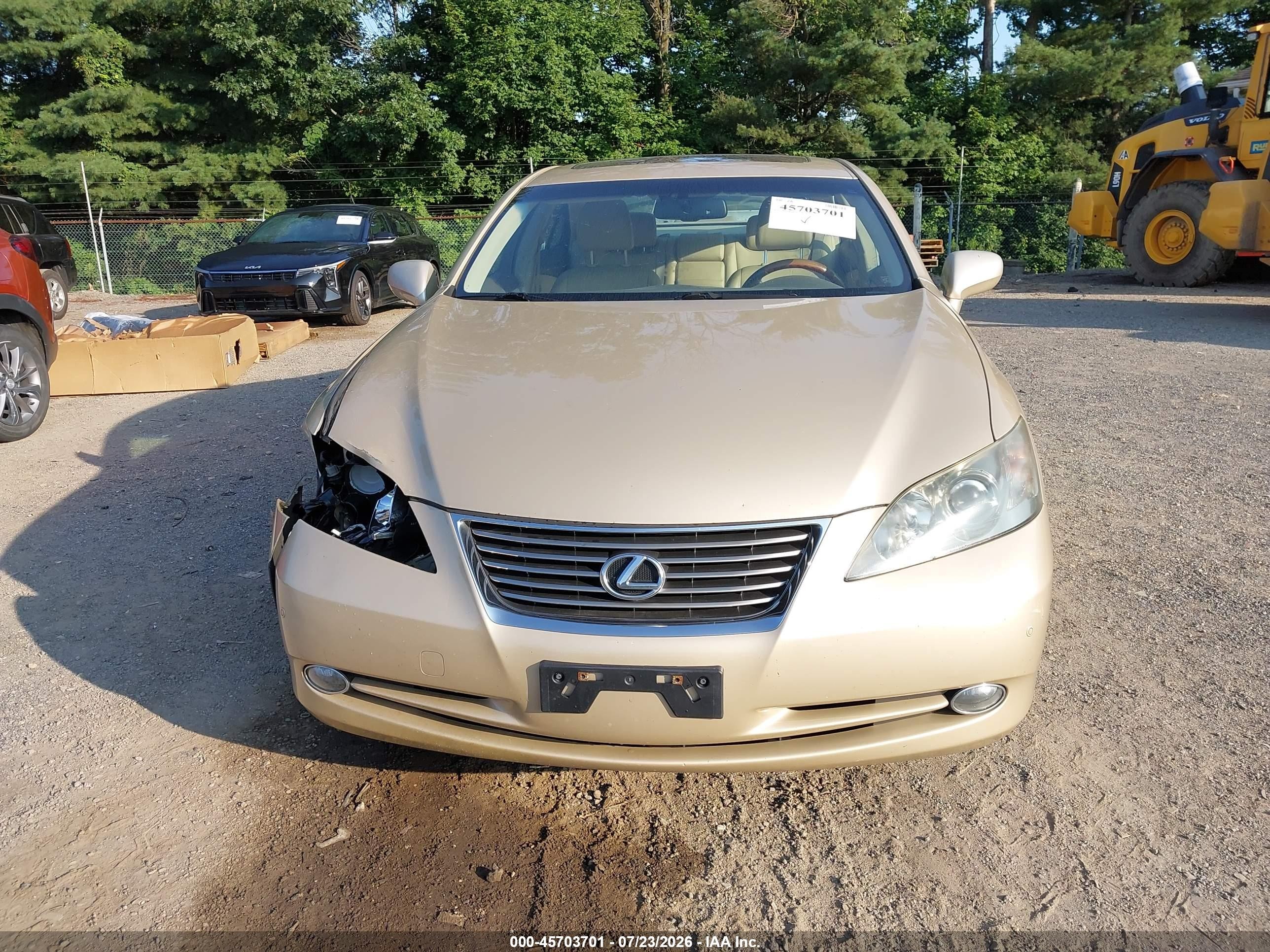 2009 Lexus Es 350   Бежевый vin: JTHBJ46G592341184