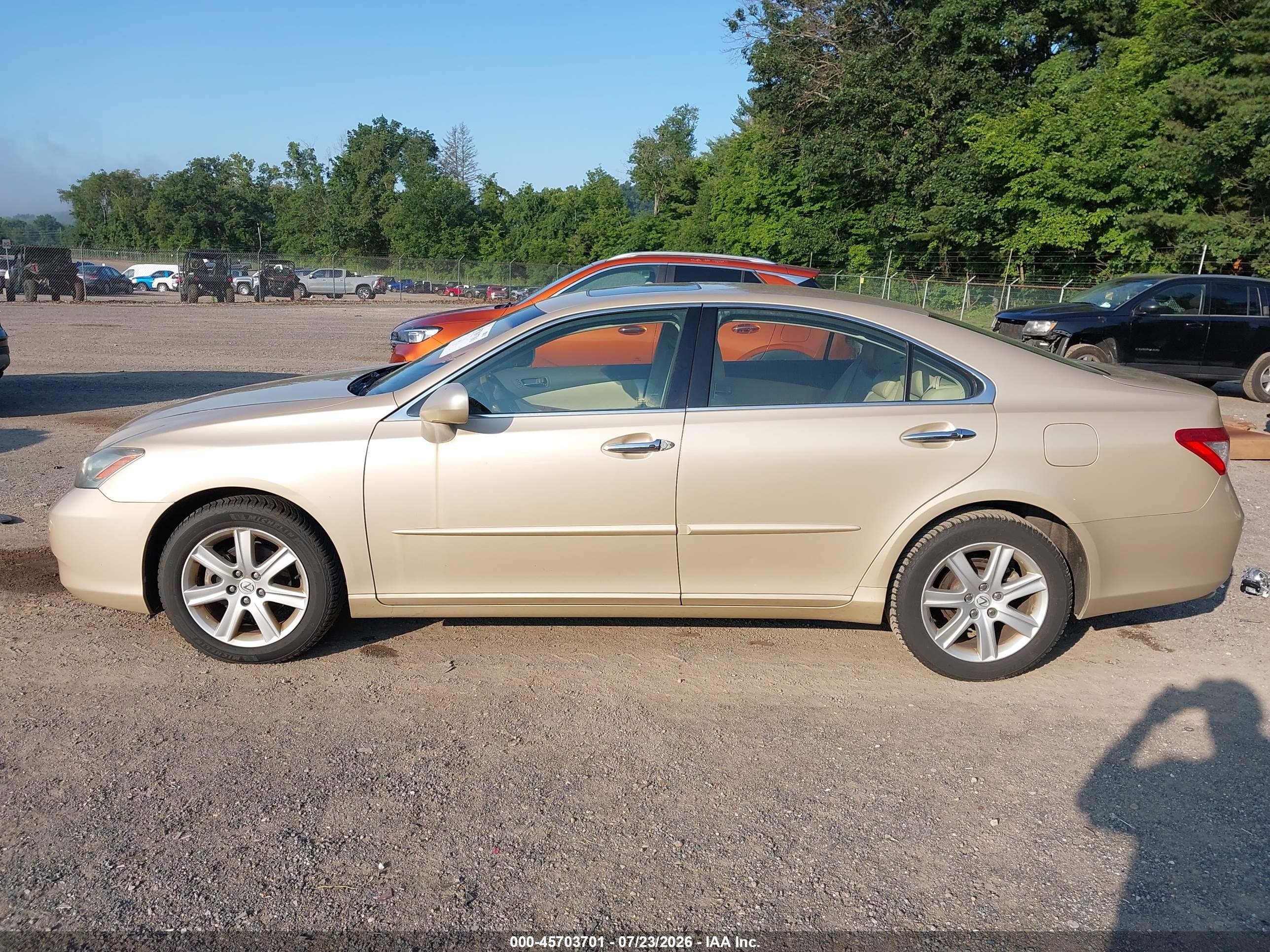 2009 Lexus Es 350   Бежевый vin: JTHBJ46G592341184