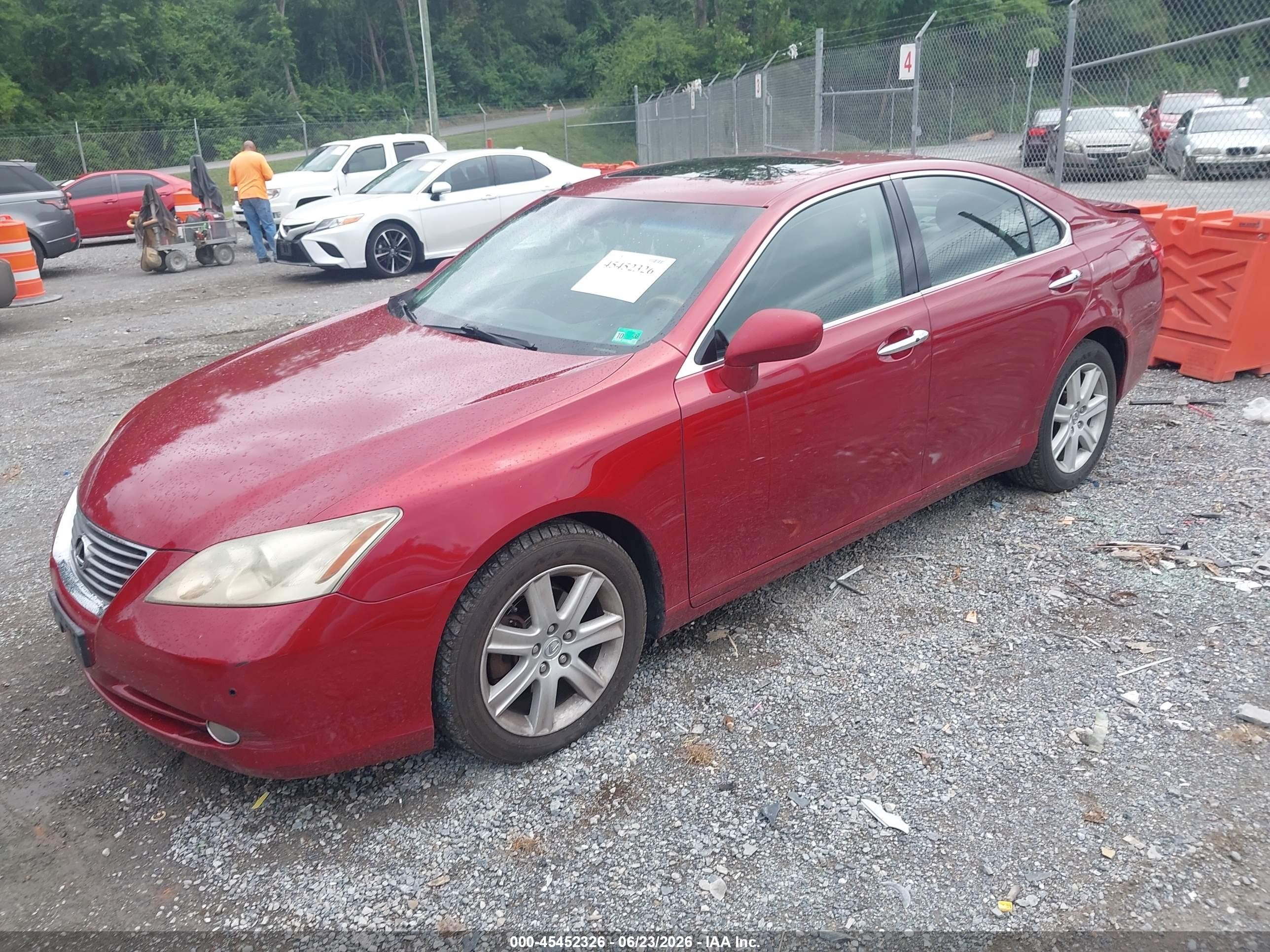 2009 Lexus Es 350   Burgundy vin: JTHBJ46G592342187