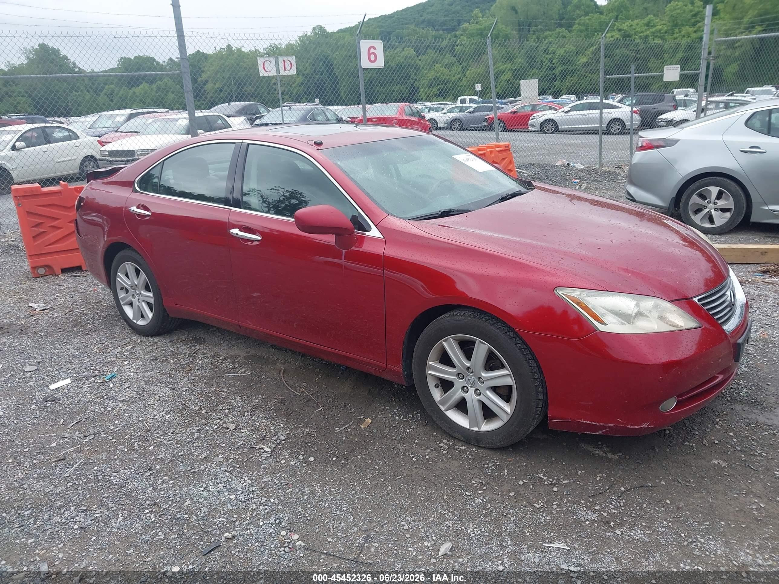2009 Lexus Es 350   Burgundy vin: JTHBJ46G592342187