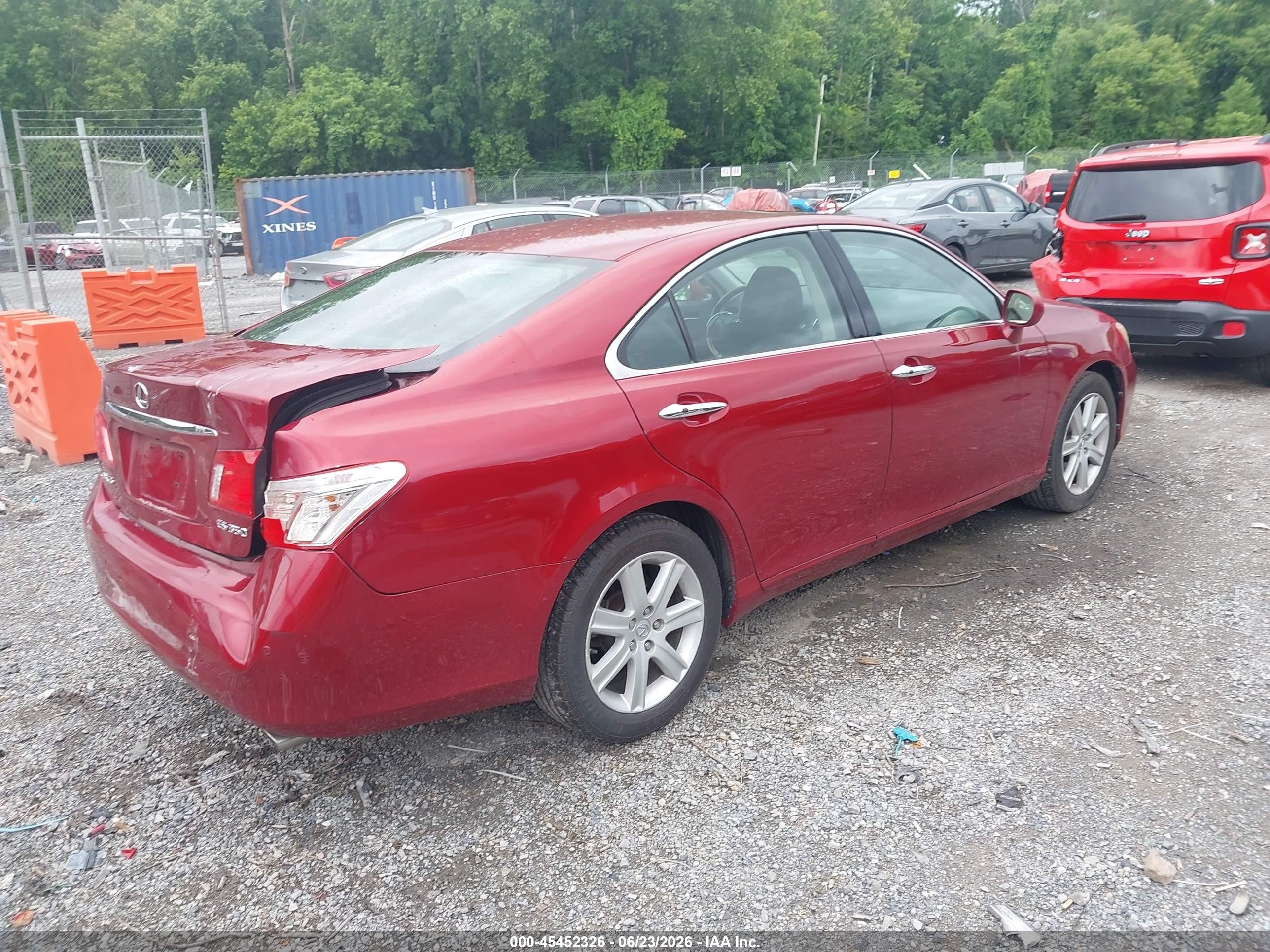 2009 Lexus Es 350   Burgundy vin: JTHBJ46G592342187