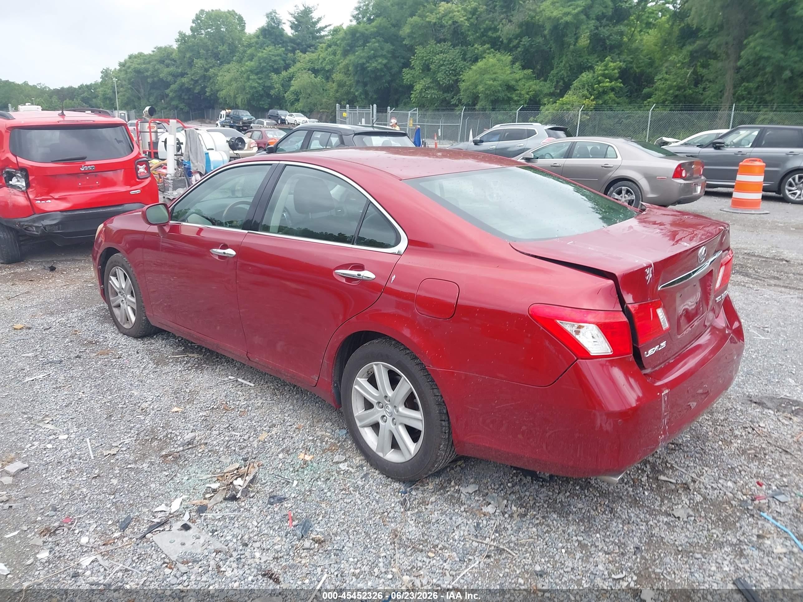 2009 Lexus Es 350   Burgundy vin: JTHBJ46G592342187
