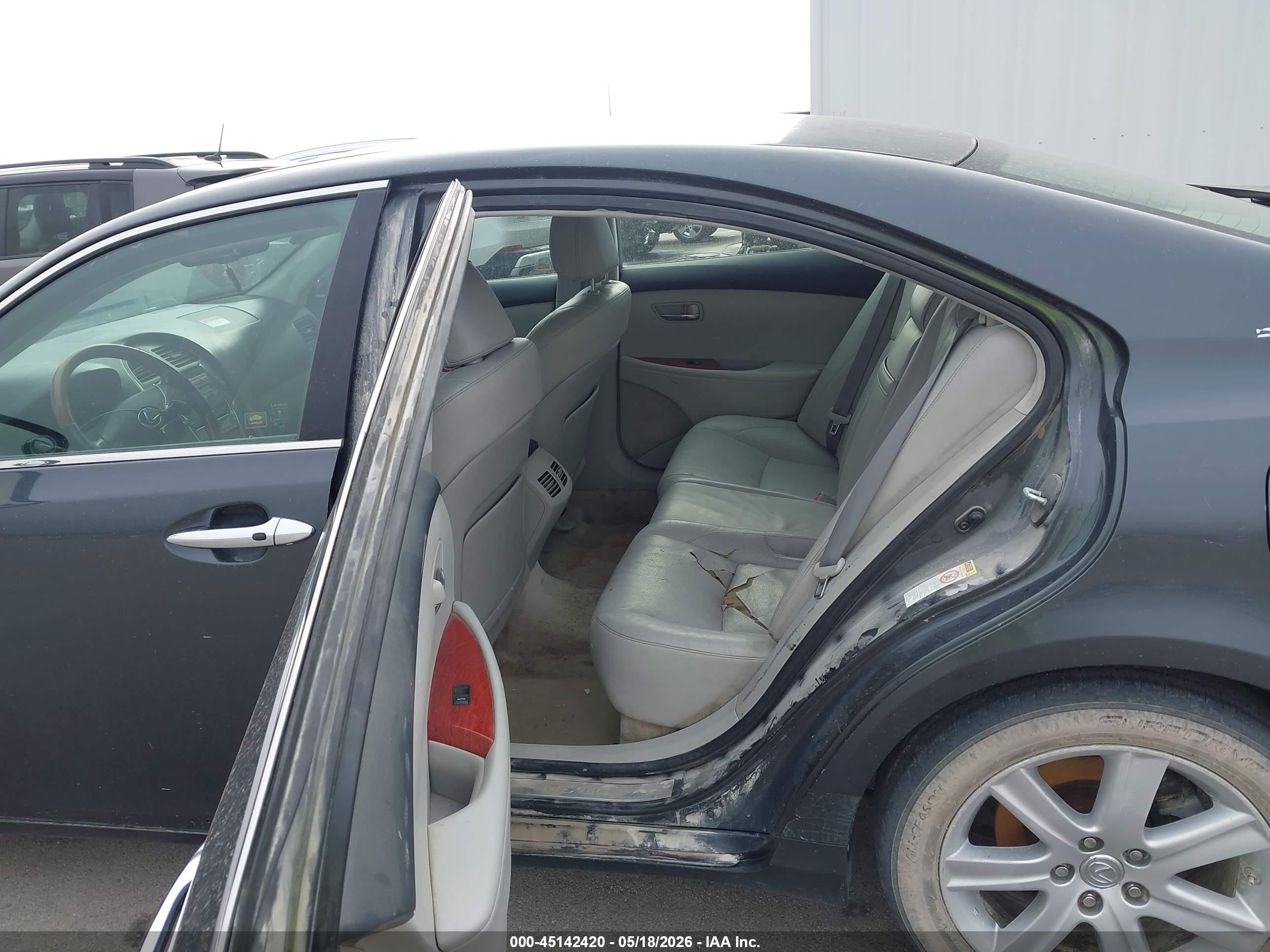2007 Lexus Es 350   Black vin: JTHBJ46G672024690