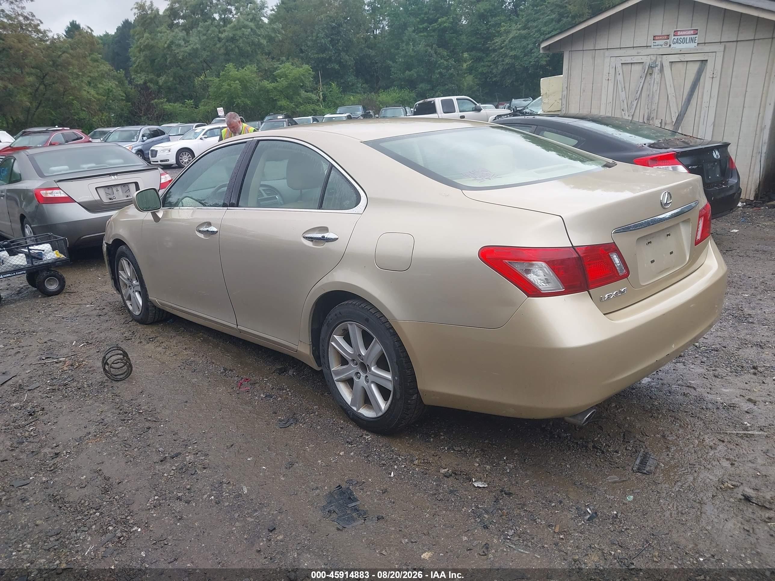2007 Lexus Es 350   Gold vin: JTHBJ46G672029081