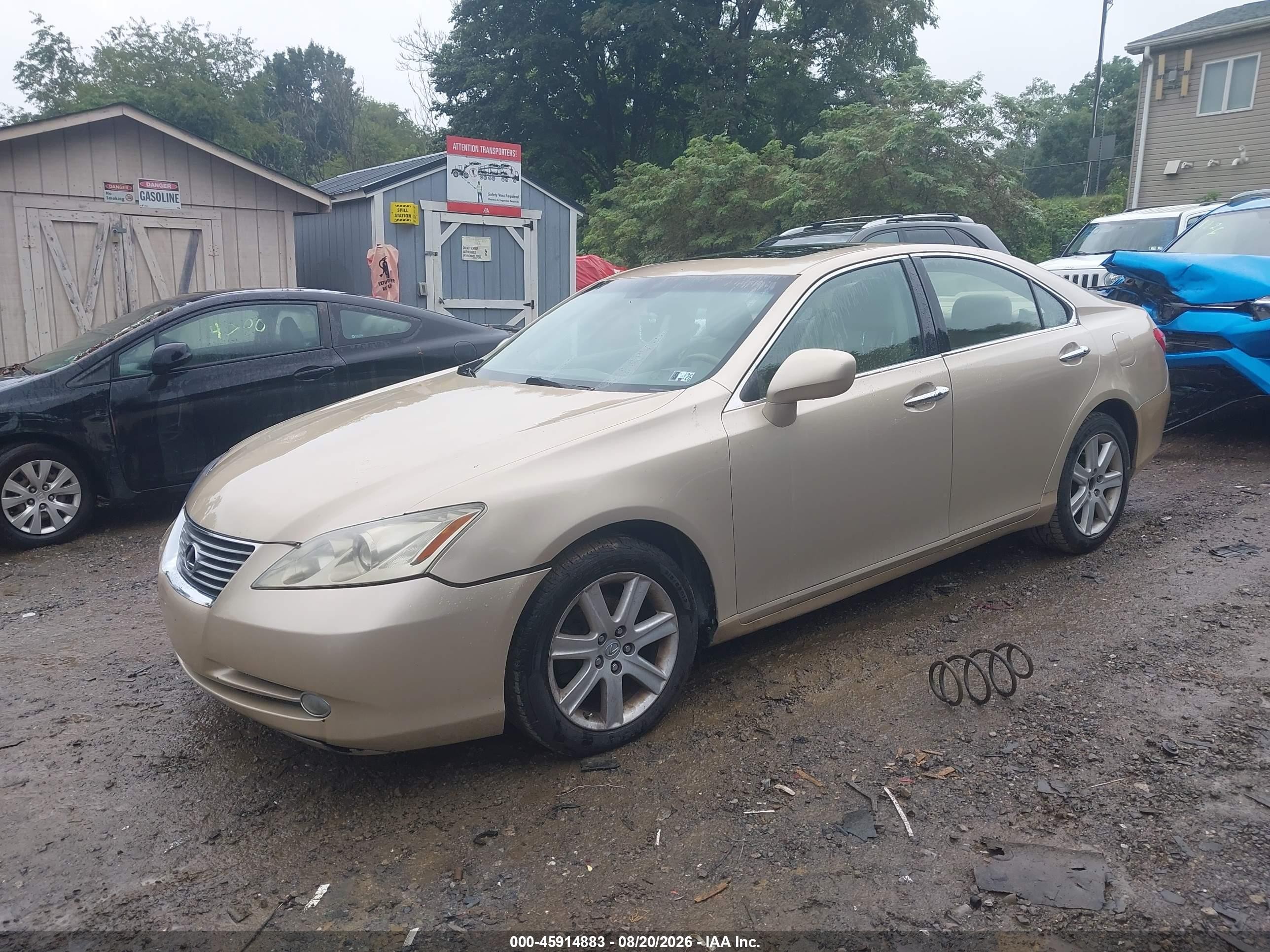 2007 Lexus Es 350   Gold vin: JTHBJ46G672029081