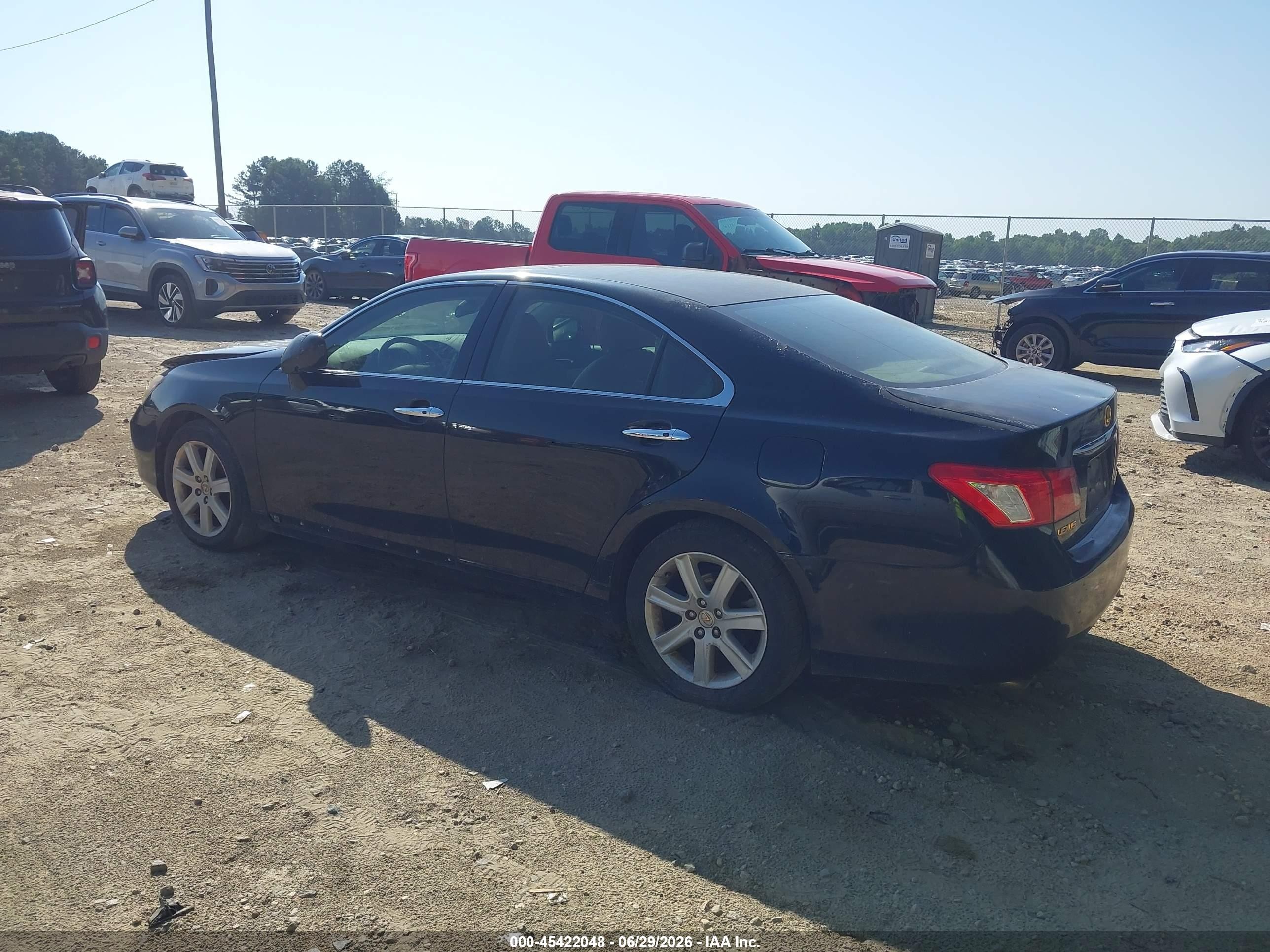 2007 Lexus Es 350   Black vin: JTHBJ46G672032594