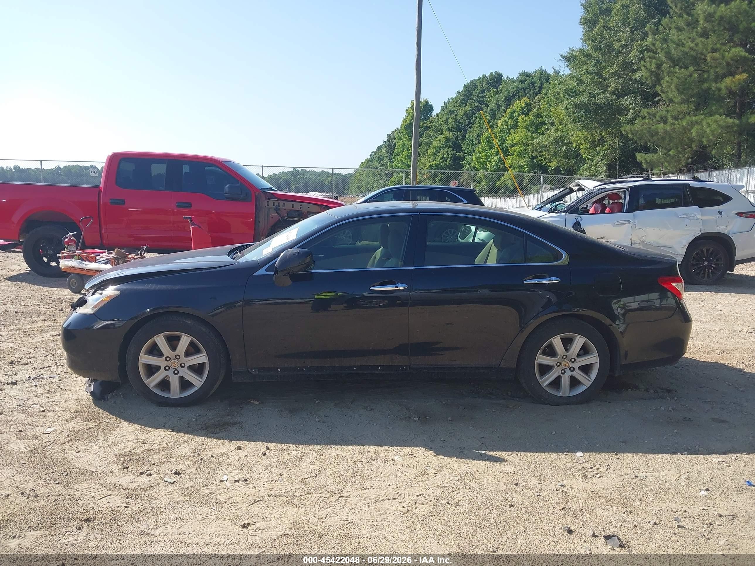 2007 Lexus Es 350   Black vin: JTHBJ46G672032594