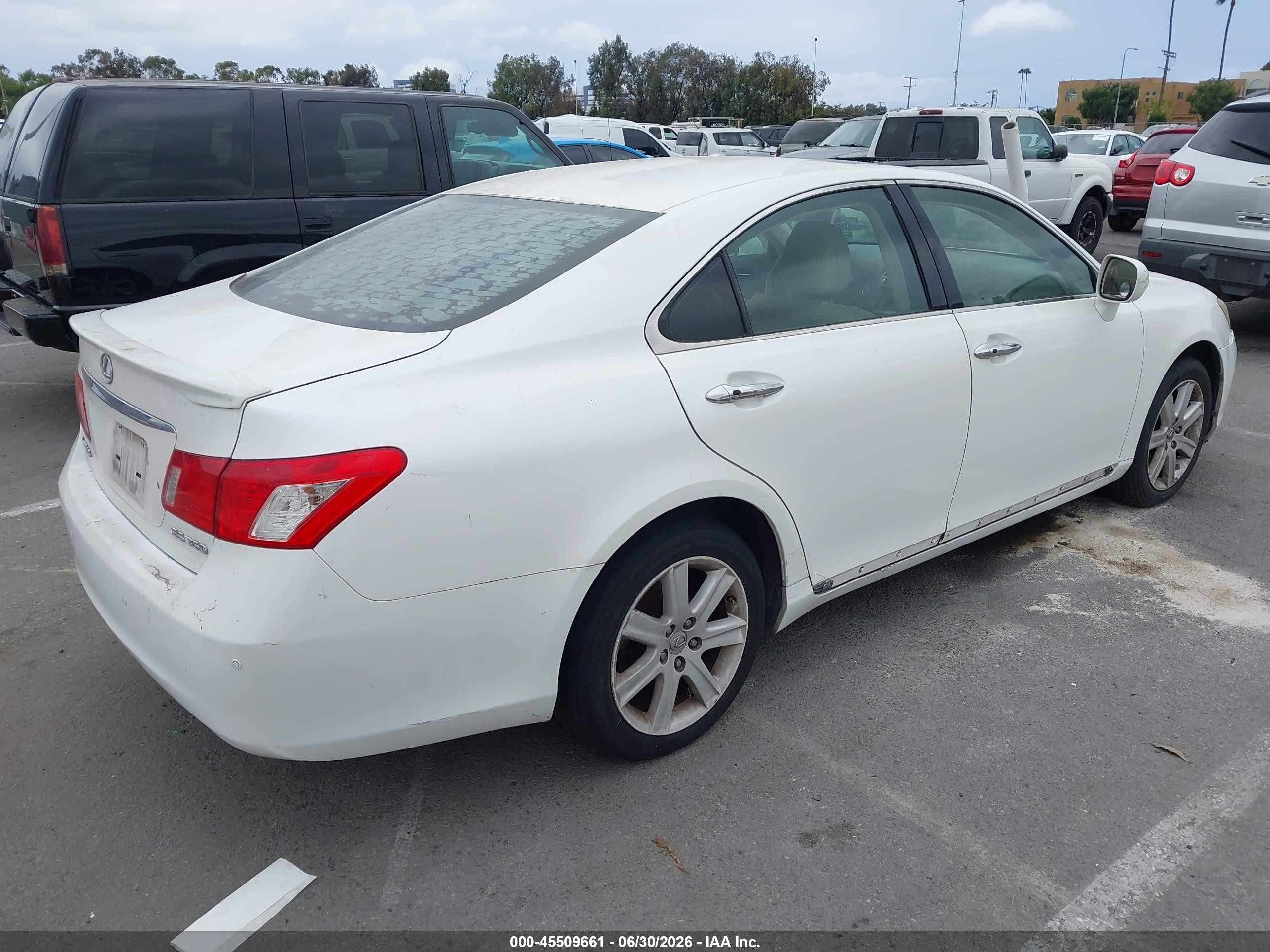 2007 Lexus Es 350   Белый vin: JTHBJ46G672046060