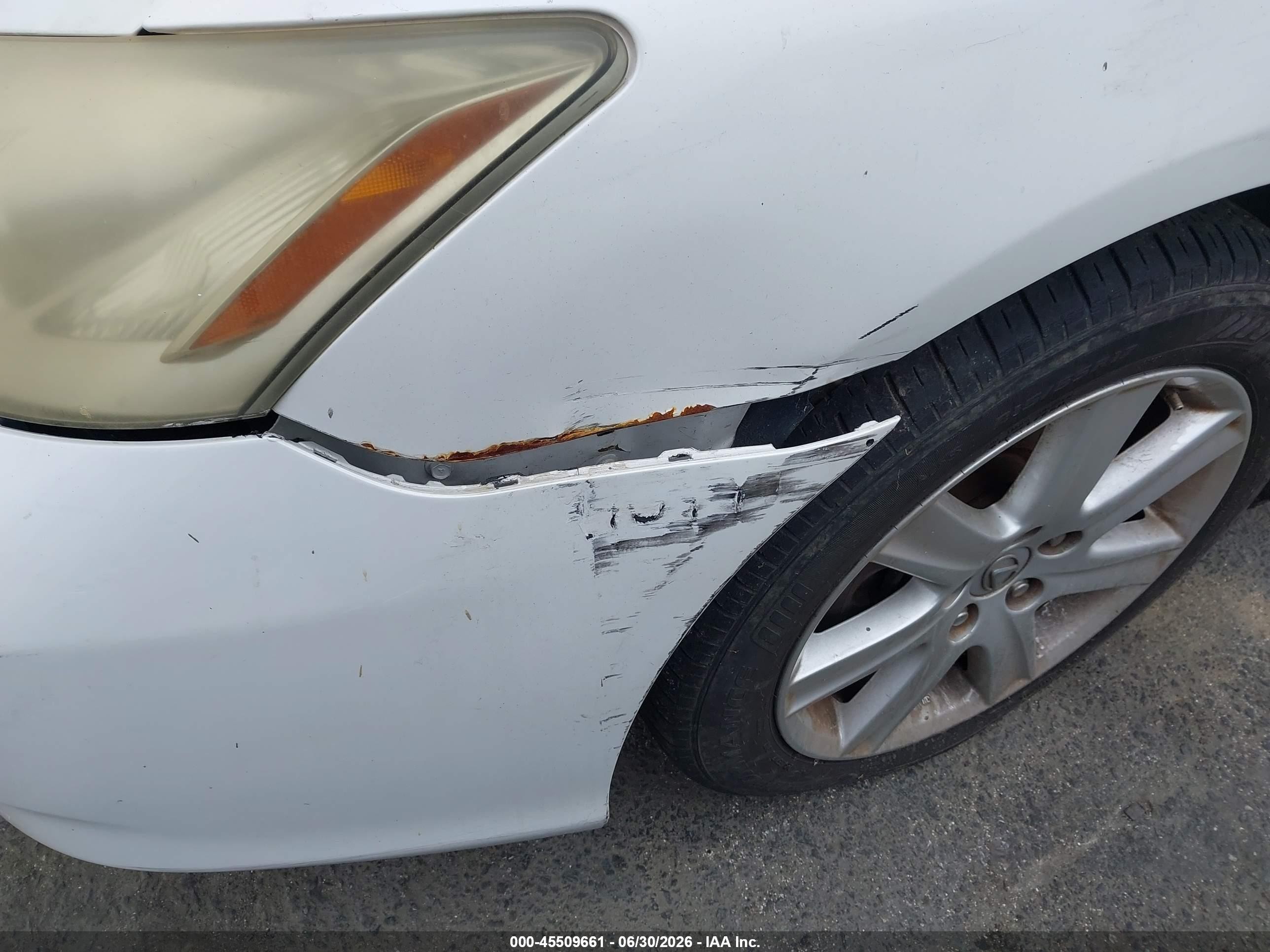 2007 Lexus Es 350   Белый vin: JTHBJ46G672046060