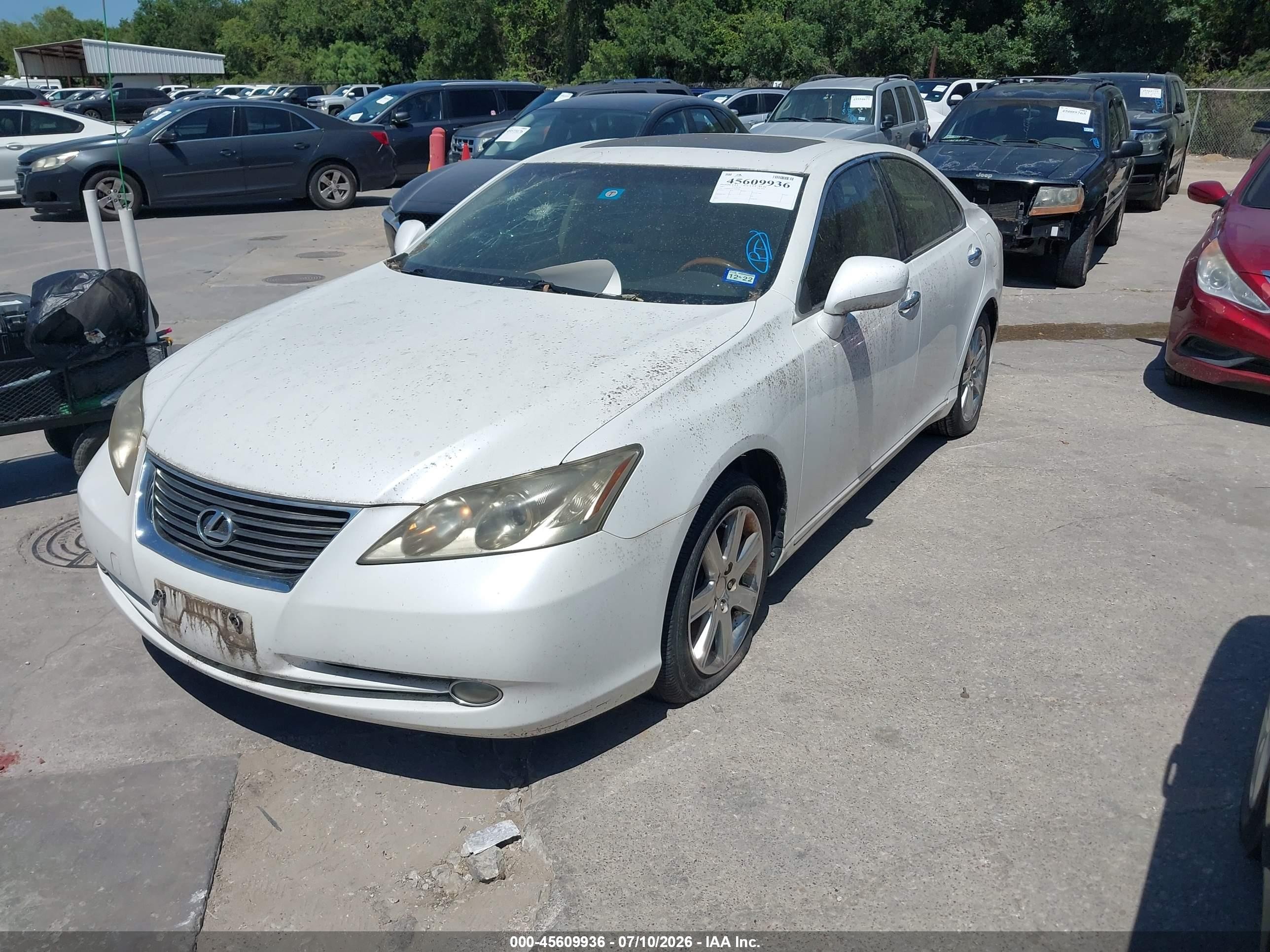 2007 Lexus Es 350   Белый vin: JTHBJ46G672046186