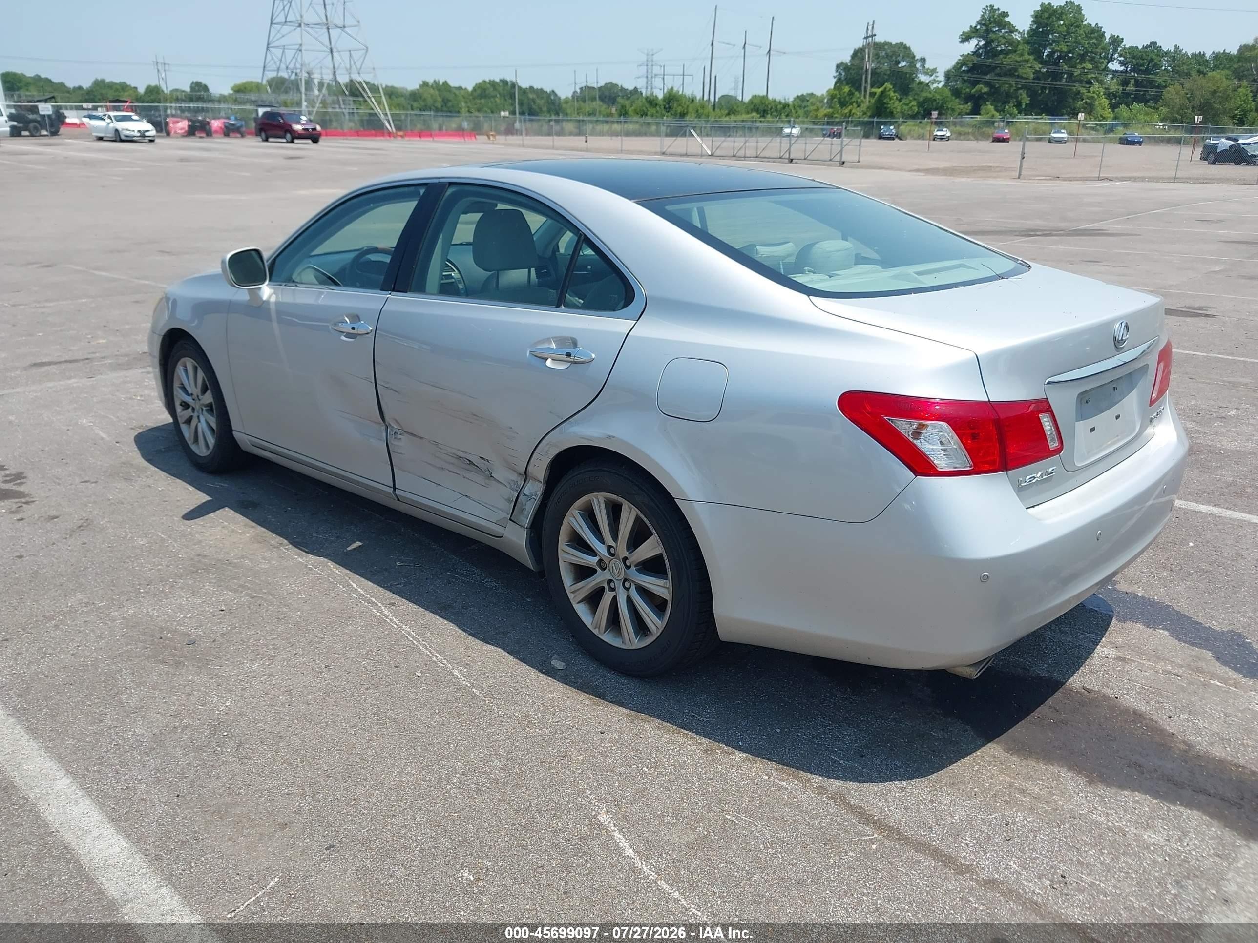 2007 Lexus Es 350   Серебряный vin: JTHBJ46G672047452
