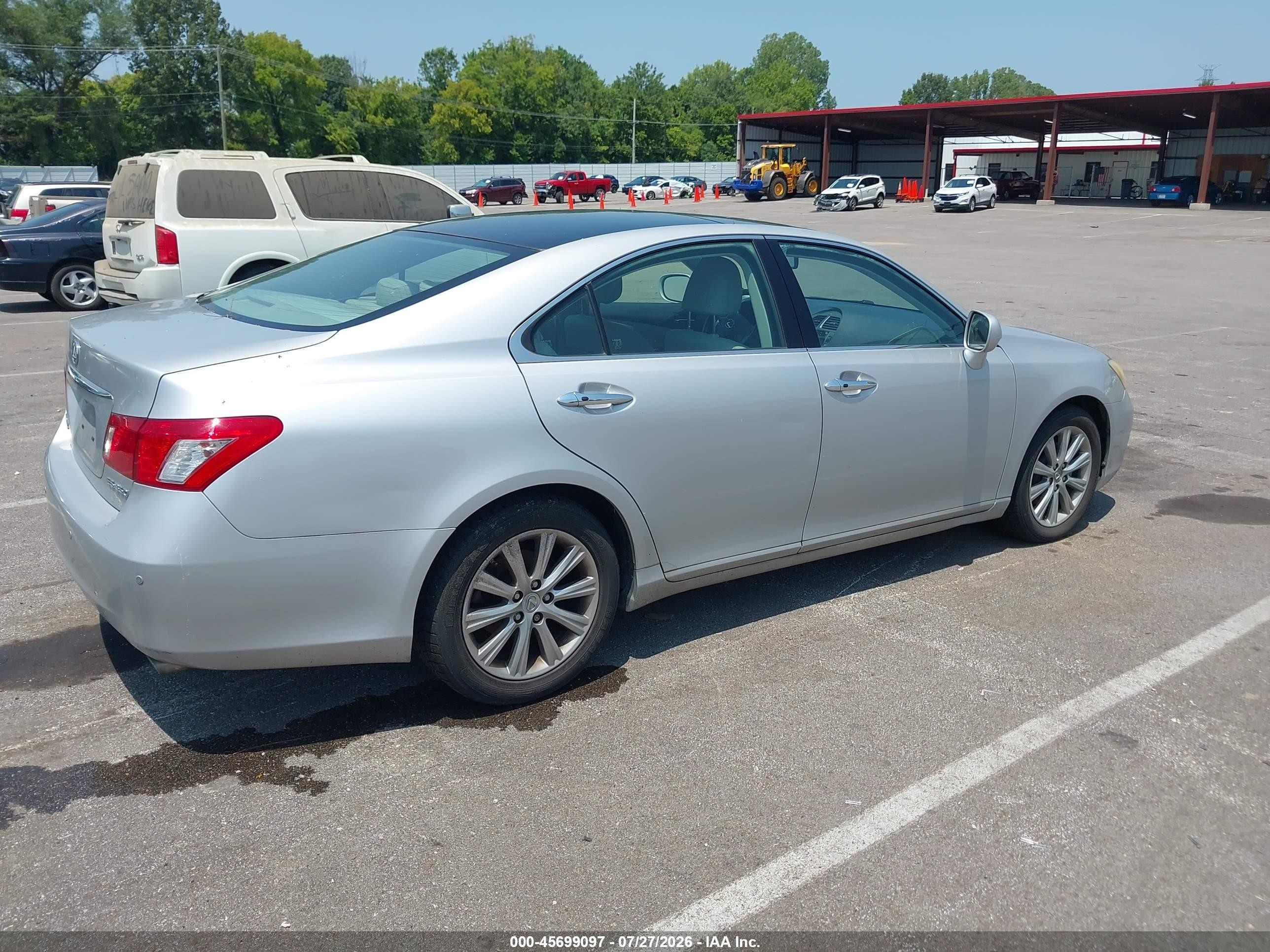 2007 Lexus Es 350   Серебряный vin: JTHBJ46G672047452