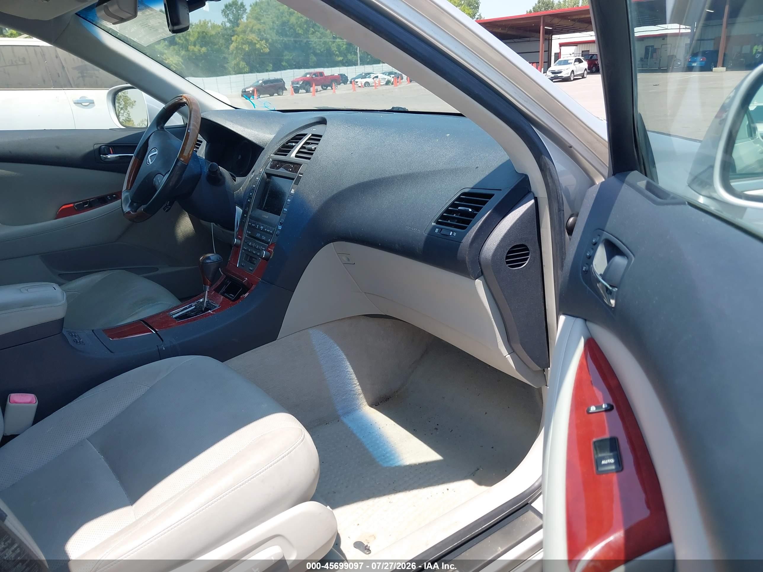 2007 Lexus Es 350   Серебряный vin: JTHBJ46G672047452