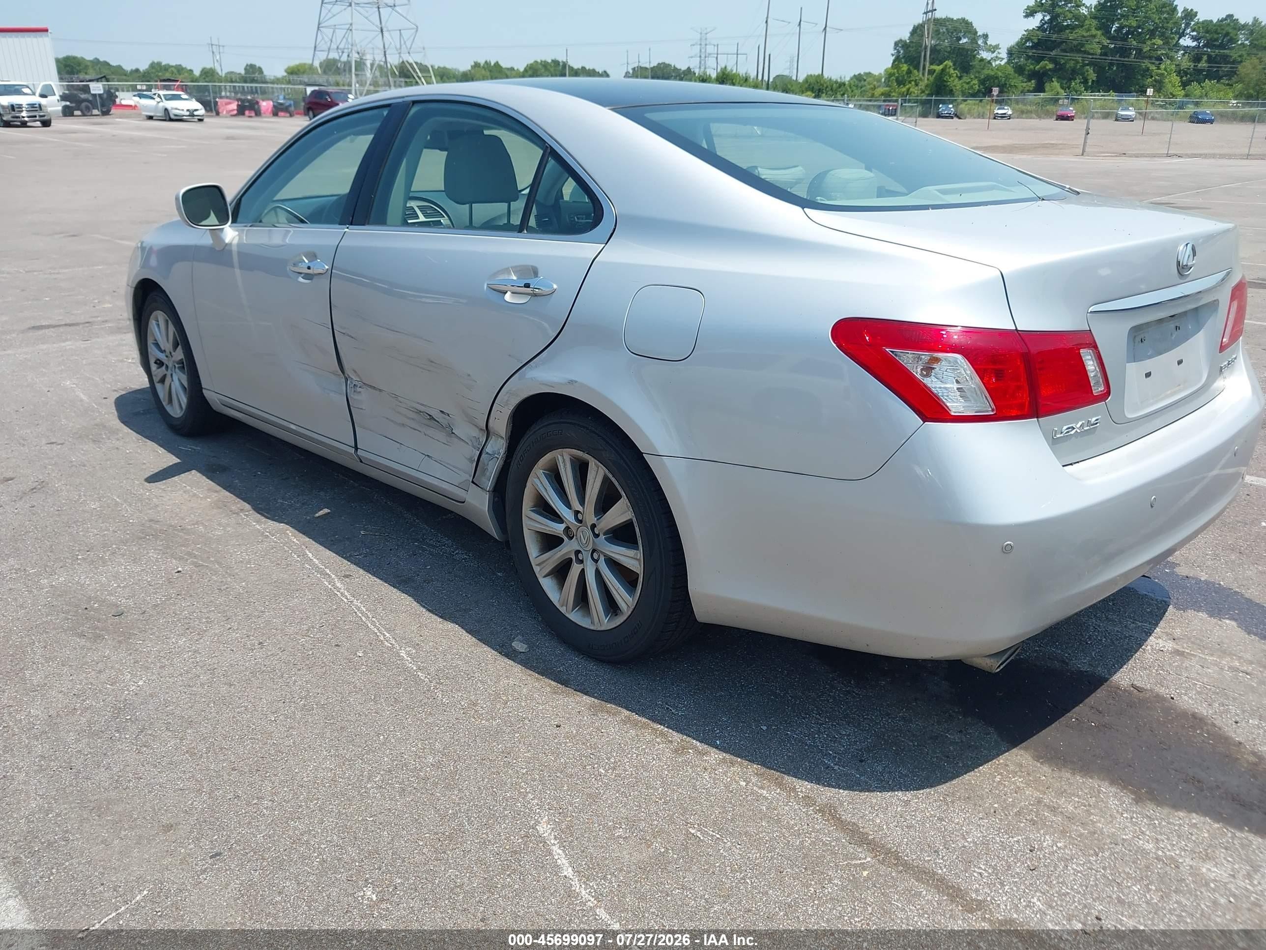 2007 Lexus Es 350   Серебряный vin: JTHBJ46G672047452