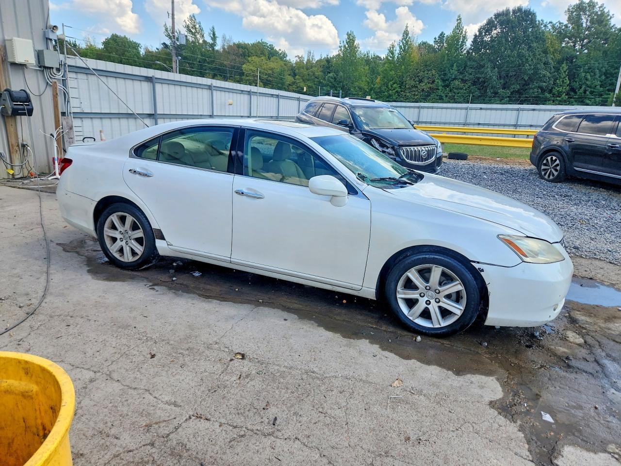 2007 Lexus Es 350 White vin: JTHBJ46G672063134