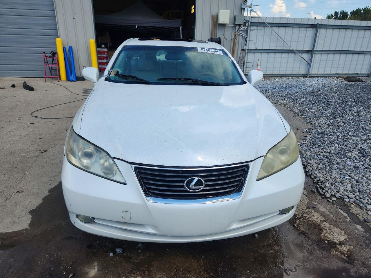 2007 Lexus Es 350 White vin: JTHBJ46G672063134