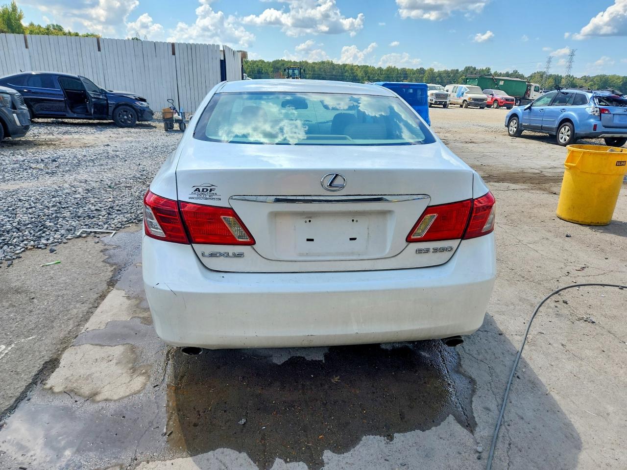 2007 Lexus Es 350 White vin: JTHBJ46G672063134